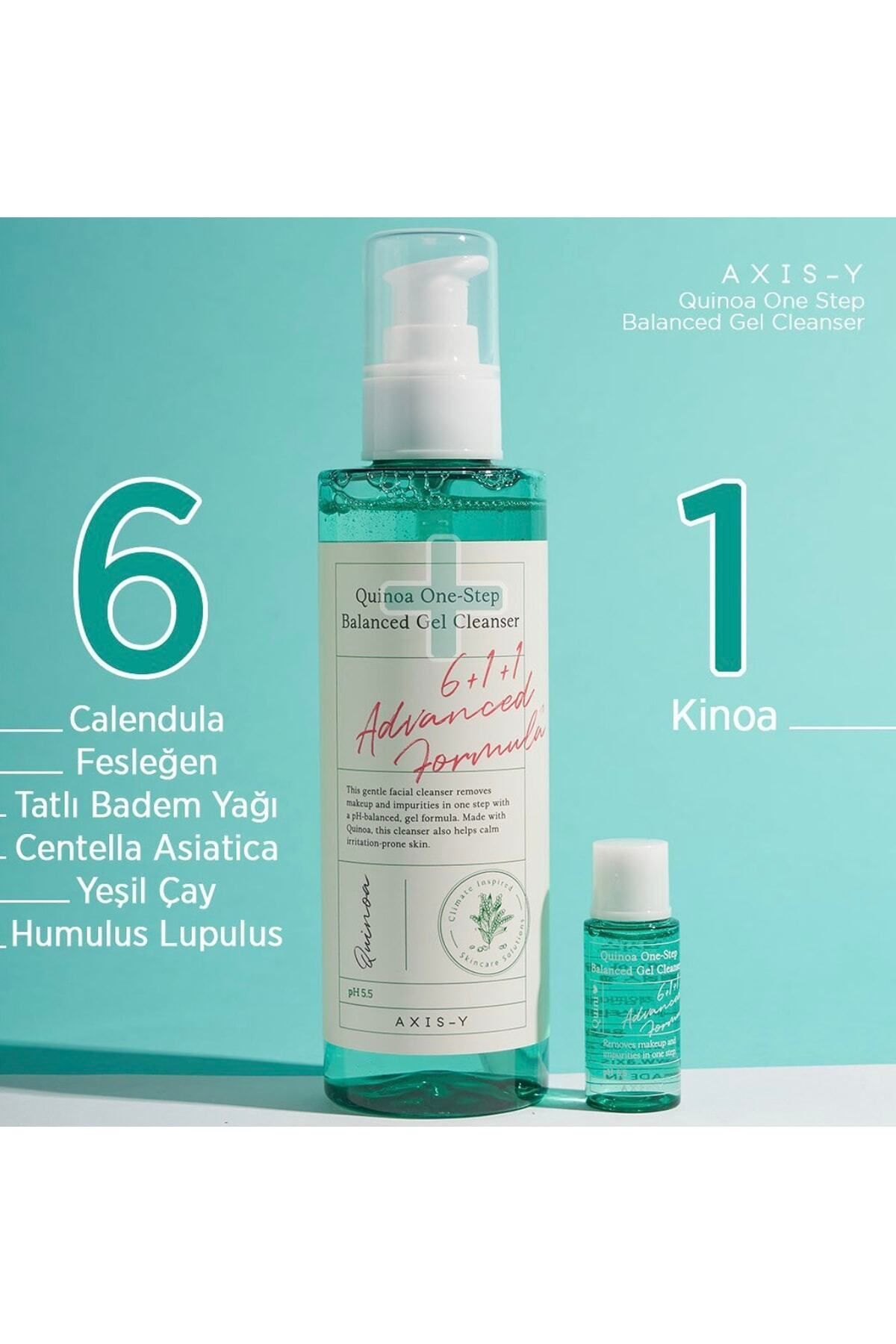 AXIS-Y-Gel de curățare echilibrat într-un singur pas AXIS-Y Quinoa 180 ml – Gel de curățare cu quinoa 2