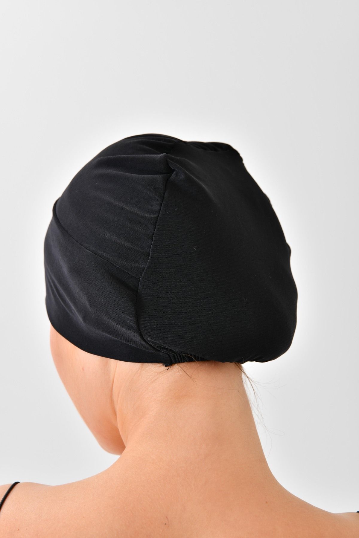 mirach-2-Pack Black Swimmer - Pool and Sea Cap Set, Flexible and Soft Lycra 4