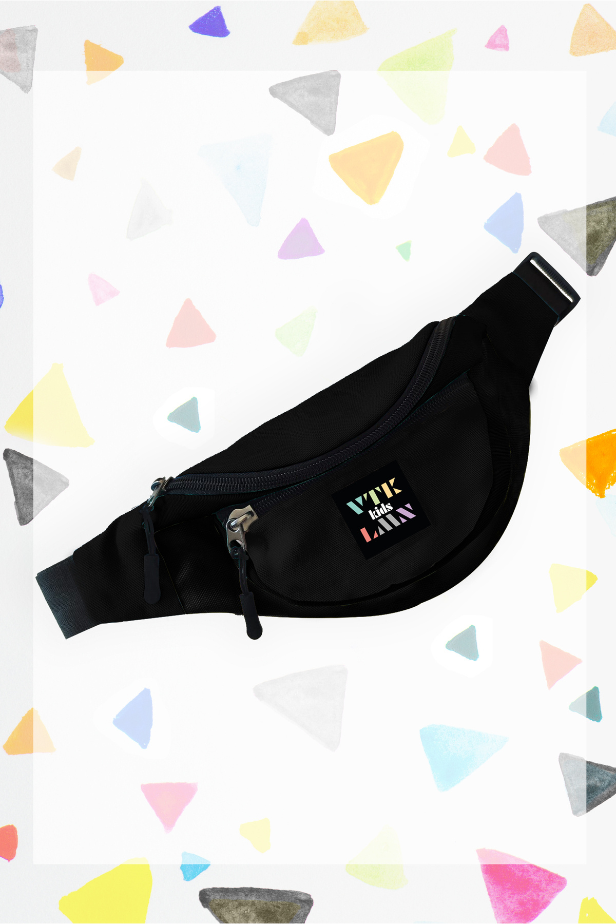 Children's Black Shoulder and Waist Bag