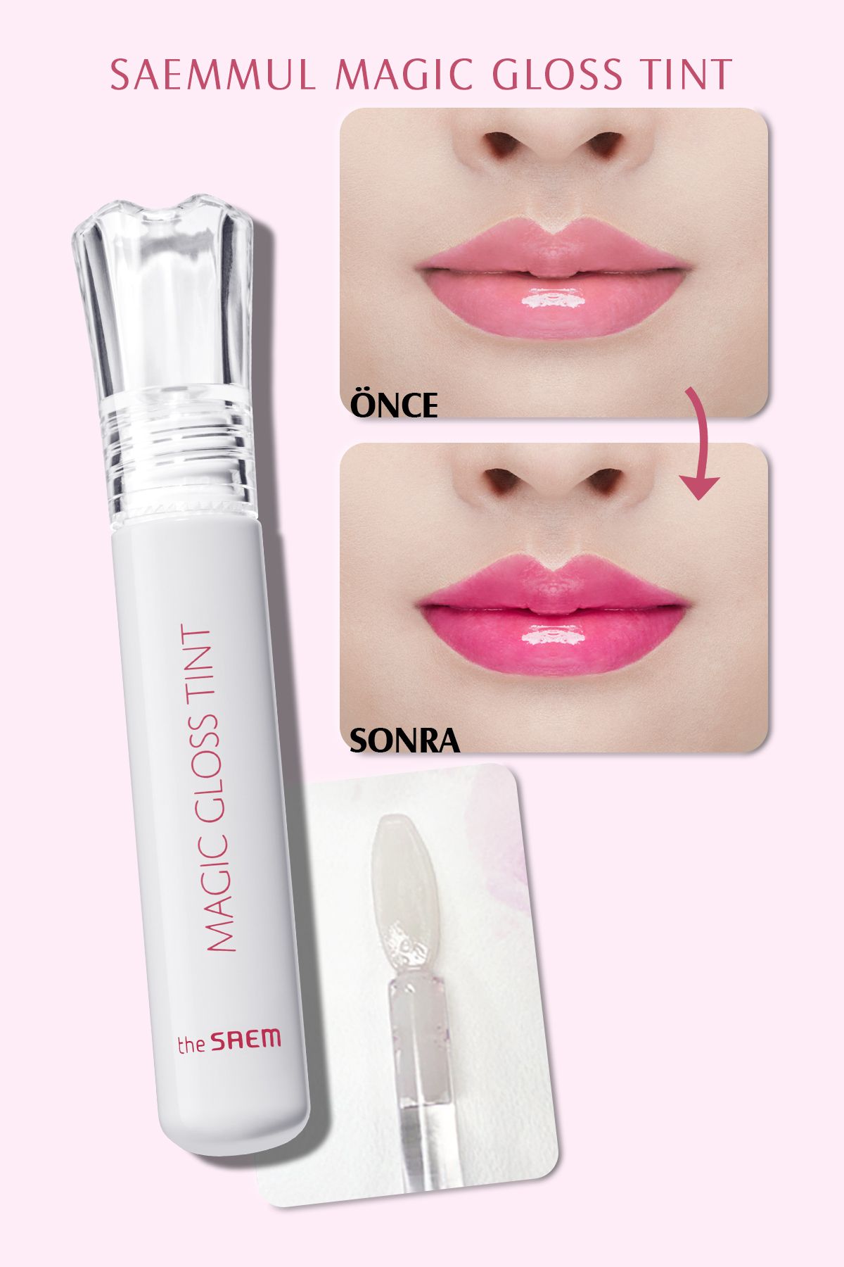 THE SAEM-Saemmul Magic Gloss - Long Lasting Lip Gloss Tint 2