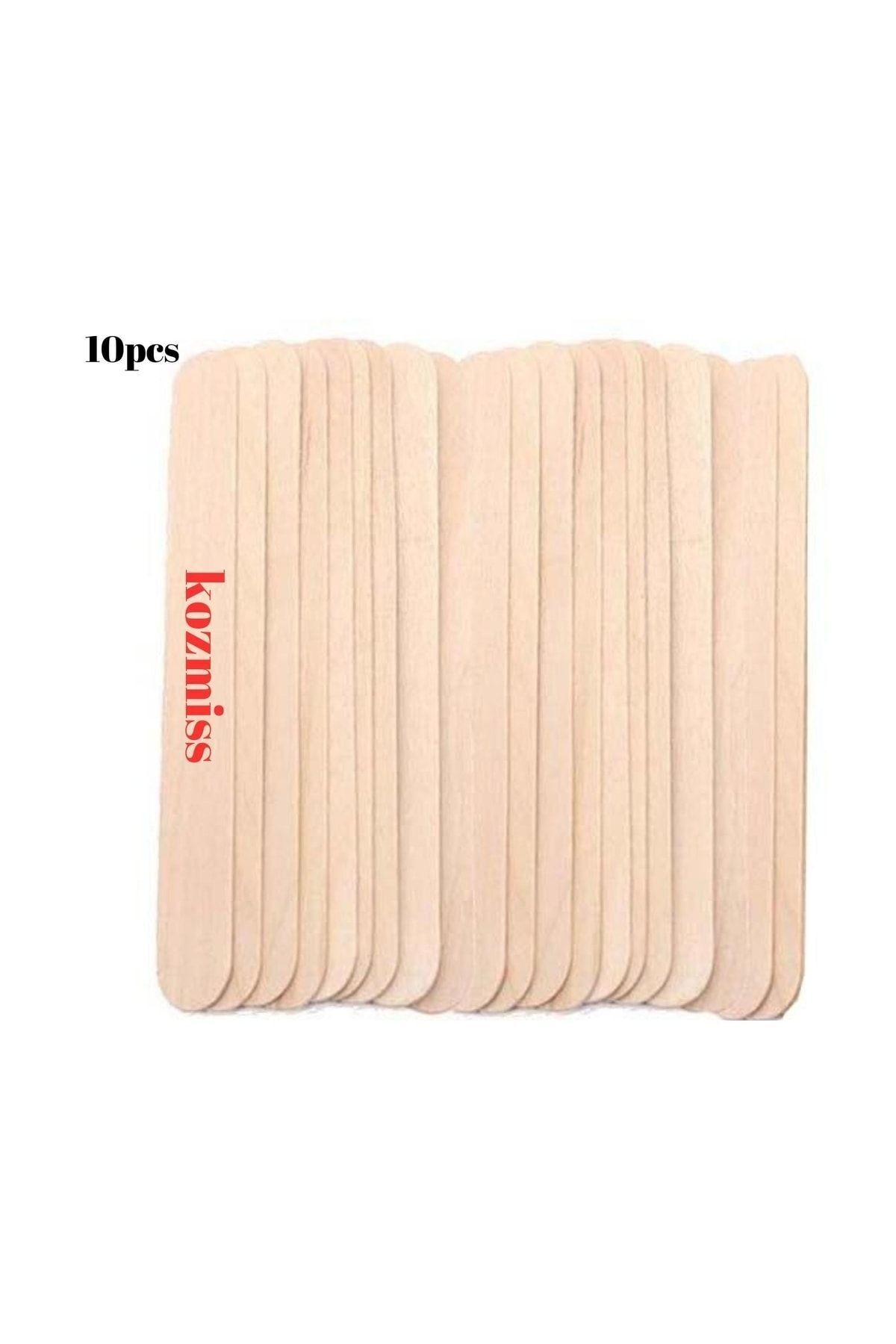 10 Adet Tahta Ağda Spatulası — spatulakozmissst — تصویر 1 از 2