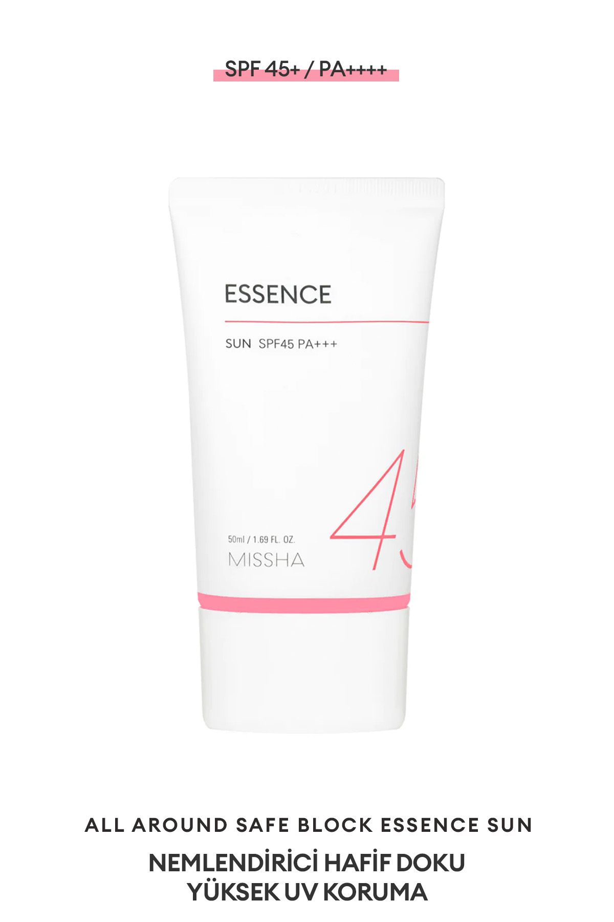 Missha Осветляющий увлажняющий солнцезащитный крем 50 мл Allaround Safe Block Essence Sun EX SPF45/PA+++ 8809581452398