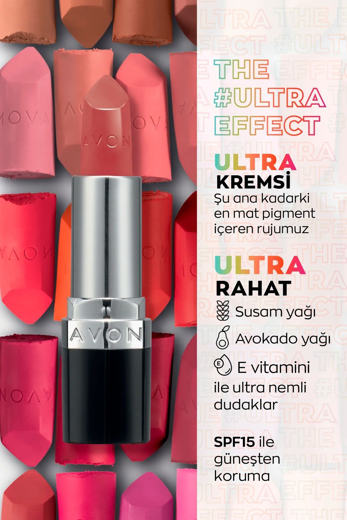 AVON-Ultra Creamy Lipstick Iced Coffee Set of 2 + Lovider Pocket Mirror Gift 2