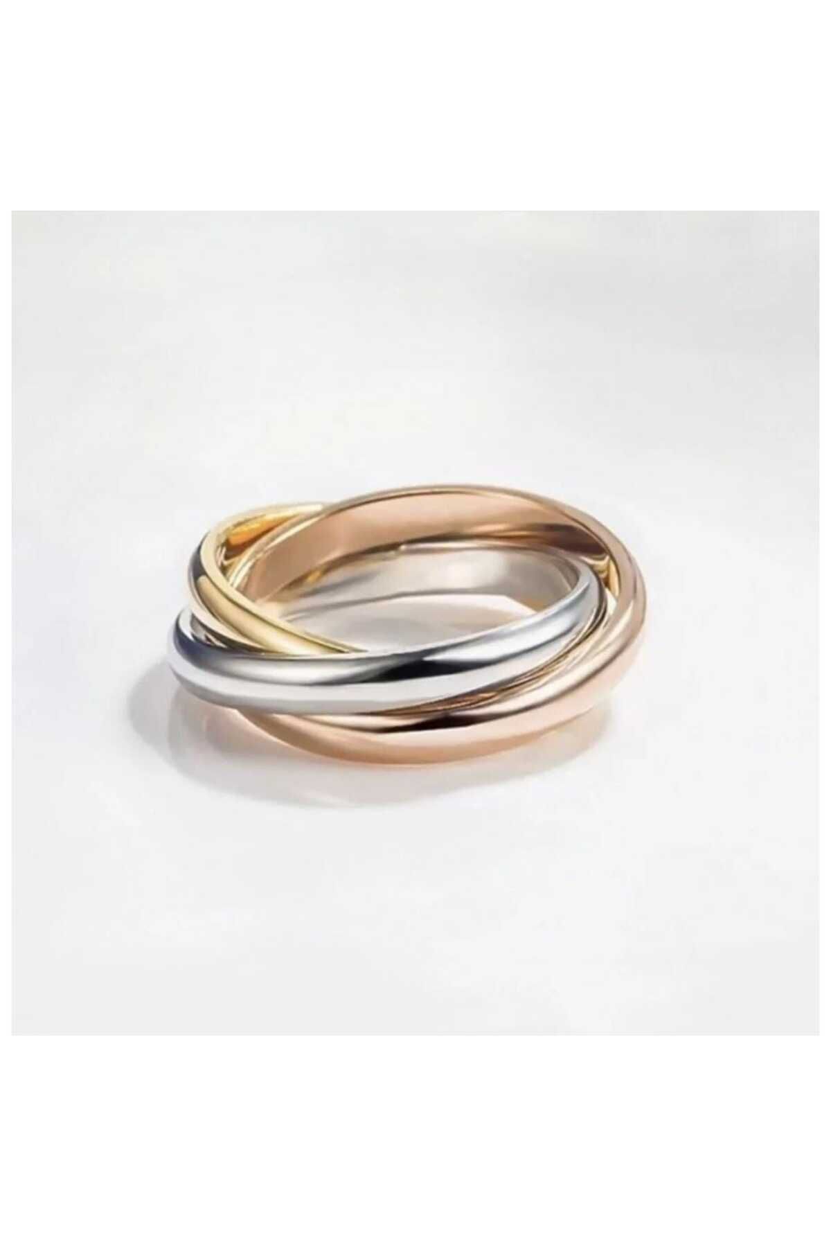 EZE Uclu Cartier Trinity Yuzuk Celik Metaryal Ros Gold Gumu Renk 16k Numaralar Mevcuttur Fiyat Yorumlar Trendyol