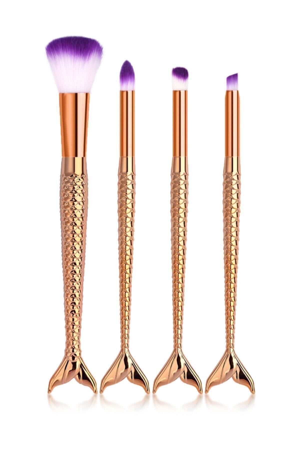 İzla Balık Fırça Seti 4'lü Gold Renk 541259874513254
