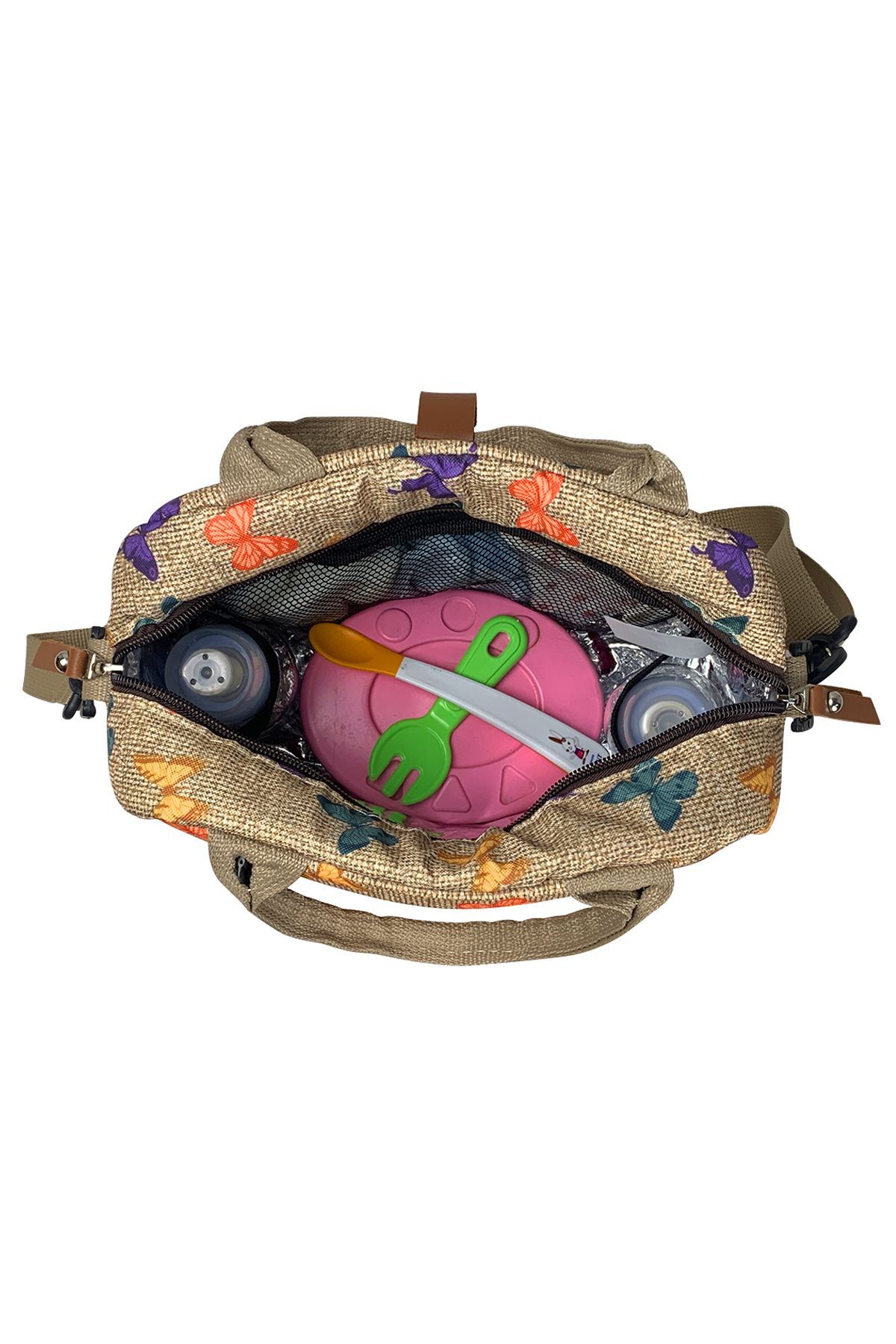 Stylo Food Bag Isı Yalıtımlı Termal Çanta Mama Ve Yemek Taşıma Beslenme Çantası-kelebek fotoğrafı 3 (önizleme)