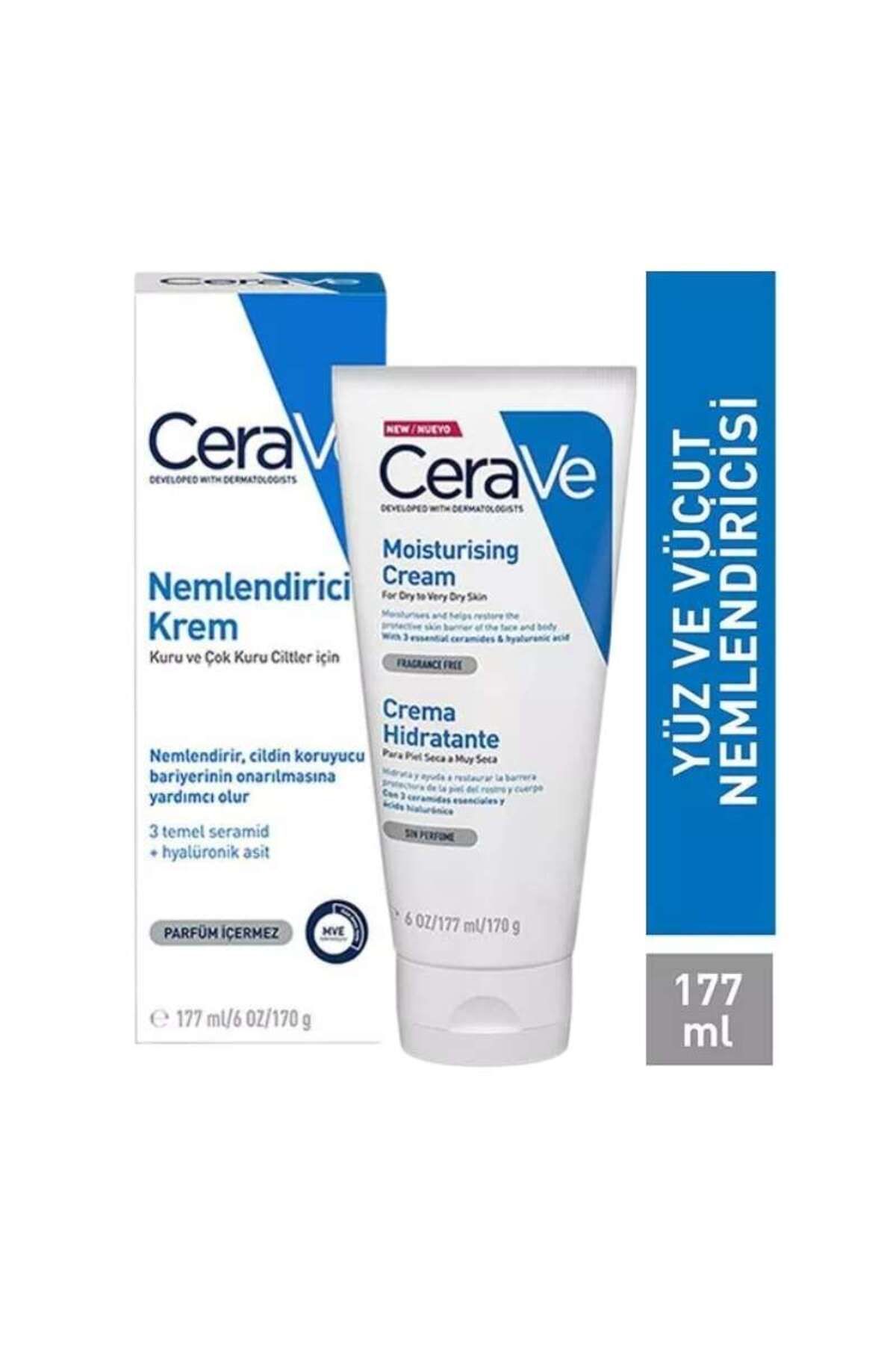 CeraVe-236 ml Oily and Combination Skin Foaming Cleanser - Moisturizing Cream 177 ml Wool 4