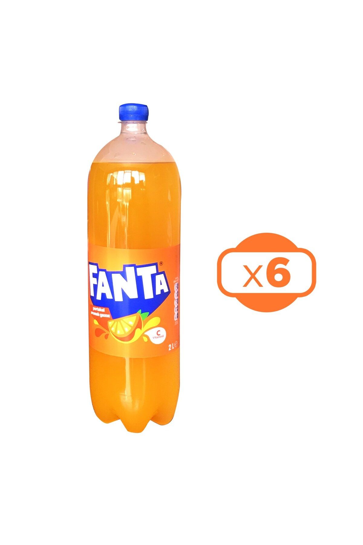Fanta Portakal 2 lt x 6 Adet