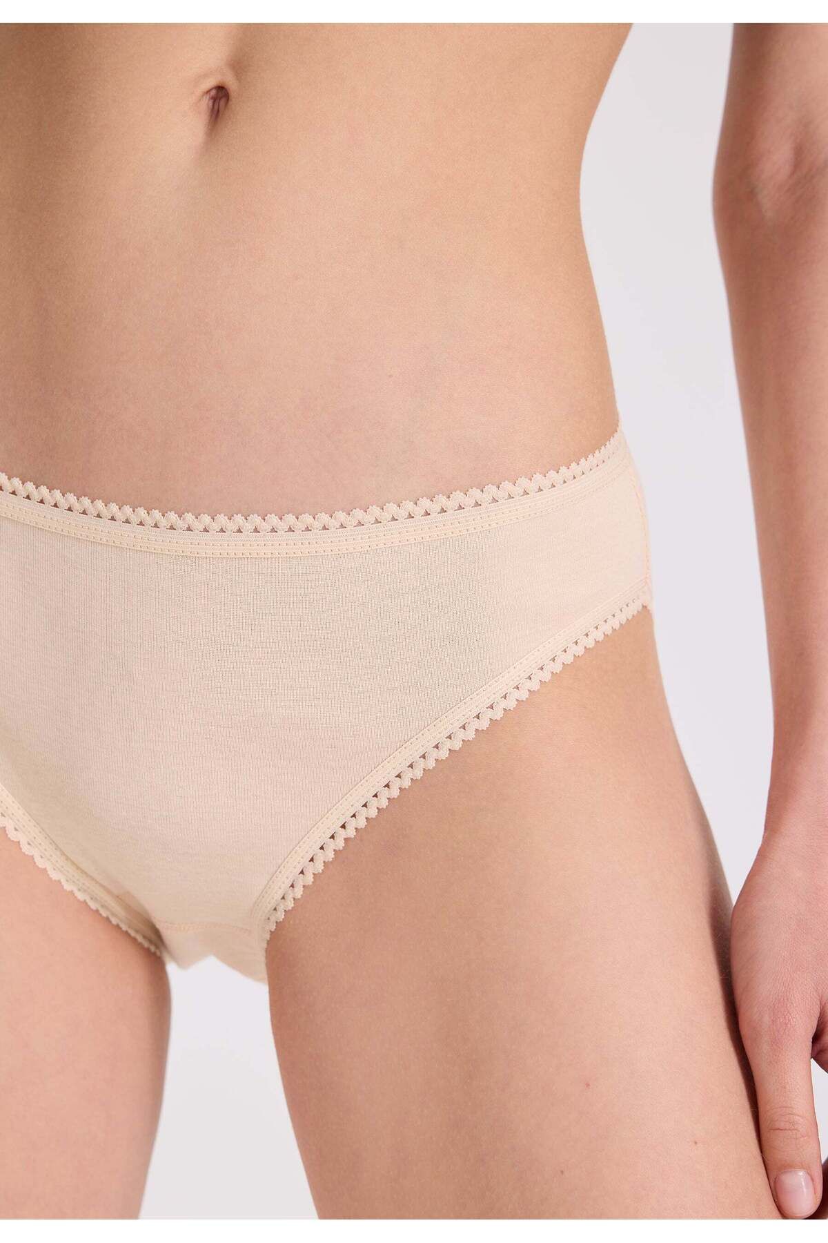 WESTMARK LONDON-Nude Color 5-Piece Cotton Mini Women's Slip - Ribbed EVA Rib Mini 5