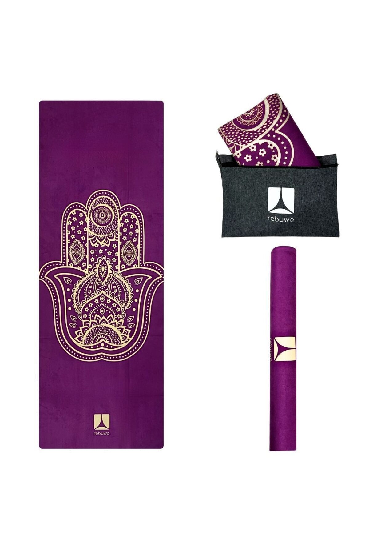 Seyahat Yoga Matı Katlanabilir Doğal Kauçuk Mat 1mm