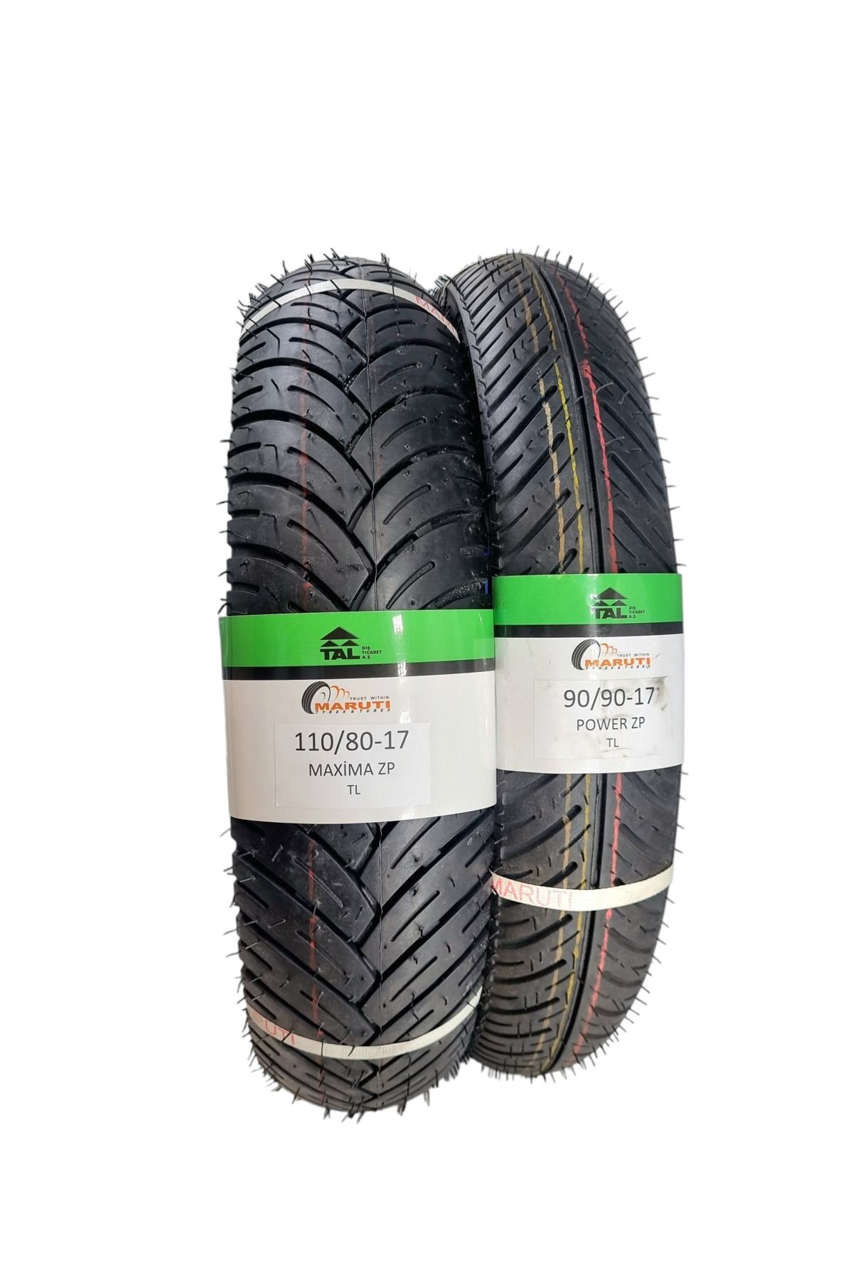MARUTİ TYRES MONDİAL Z-ONE 180 VE 150 /ÖN VE ARKA LASTİK TAKIMI 90/90-17 , 110/80-17 MAXİMA ZP MAXIMAZPSET11