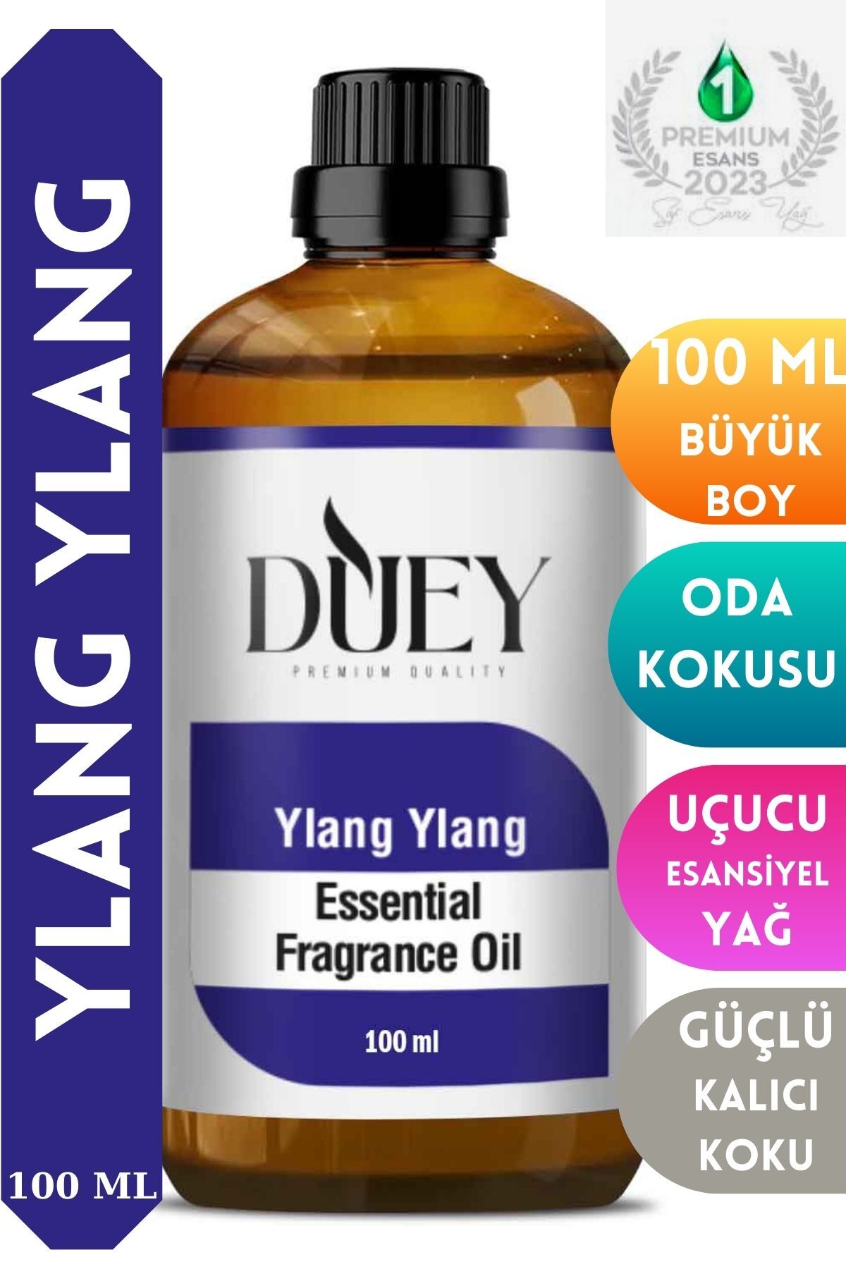 Ylang Ylang Çay Uçucu Yağ 100ML Buhurdanlık Yağı Difüzör Esansı Oda Kokusu Esansı Havalandırıcı