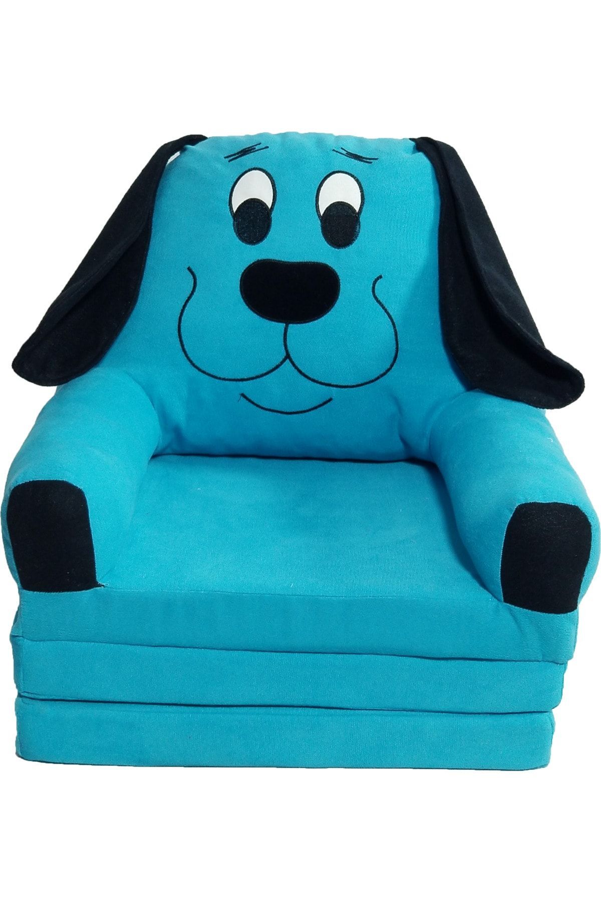 Genel Markalar 3 Minderli Katlanabilir Bebek-çocuk Koltuğu Sandalye Portatif Yatak Puf Sofa Kumaş Köpek Figürlü