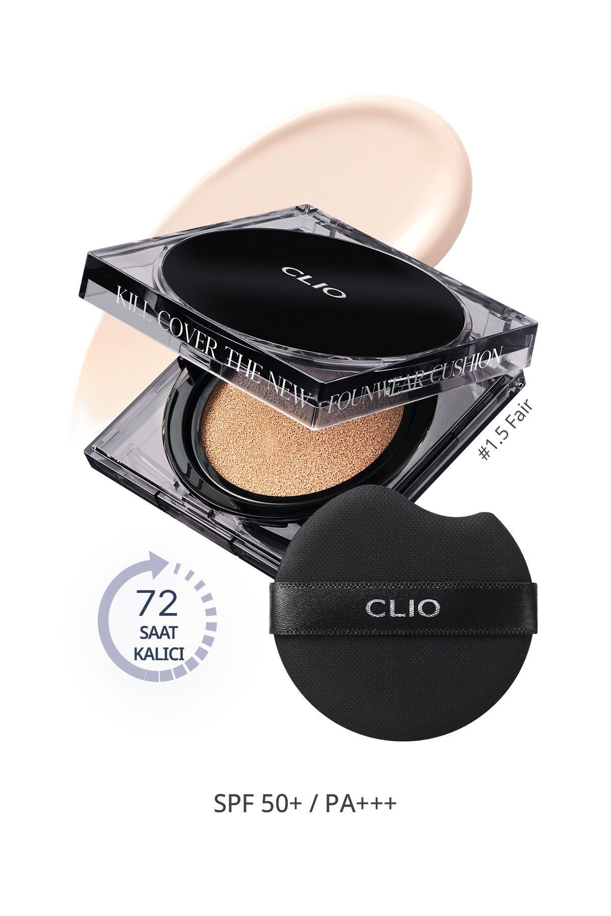 Кушон CLIO с постоянным покрытием Clio Kill Cover The New Founwear Кушон + сменный блок (1,5 Fair) SPF50+PA+++ 6786