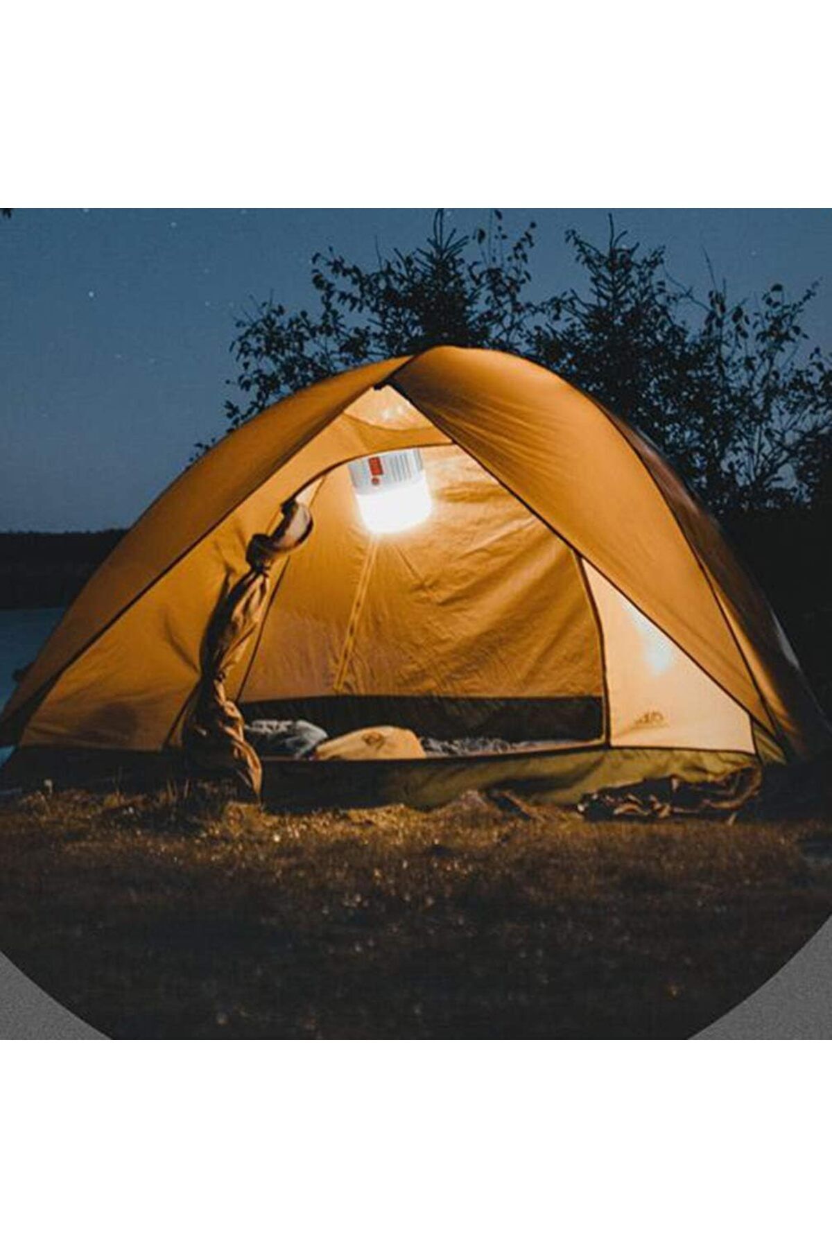 Gold Kama P-300w 10modlu Güneş Enerjili Solar Aydınlatma Kamp Çadır Lambası Ampül Led Şarjlı Işıldak El Feneri