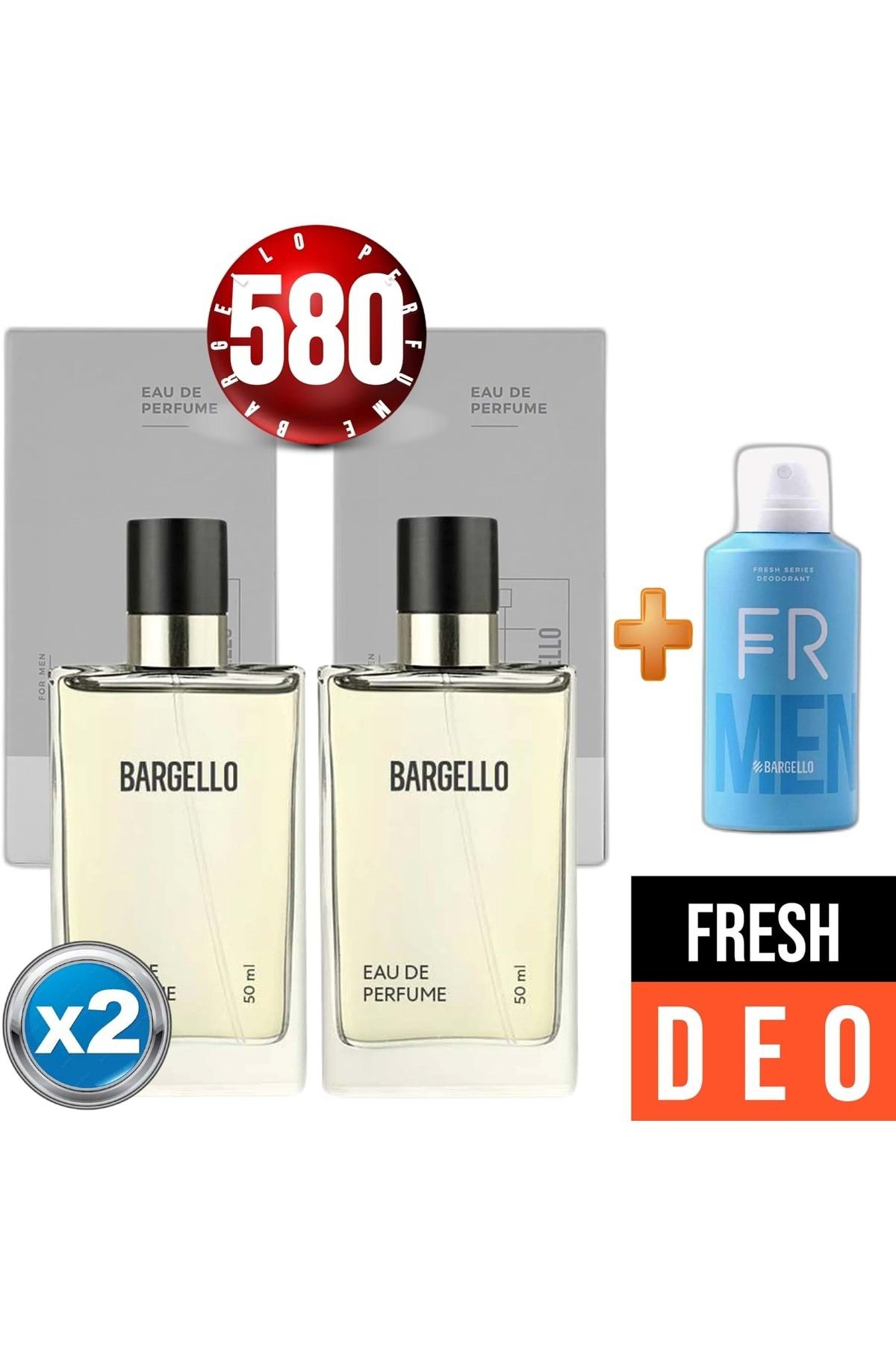 عطر 580x2 (2 عدد) Fresh Bay 50 ml + Fresh Deodorant Bay 150 ml Bargello