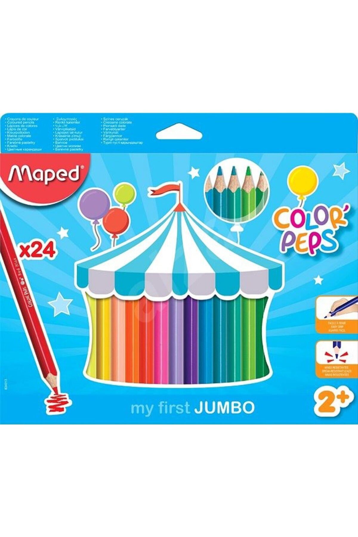 Maped - Color PepS Jumbo Kuruboya 24 Lü Kutu