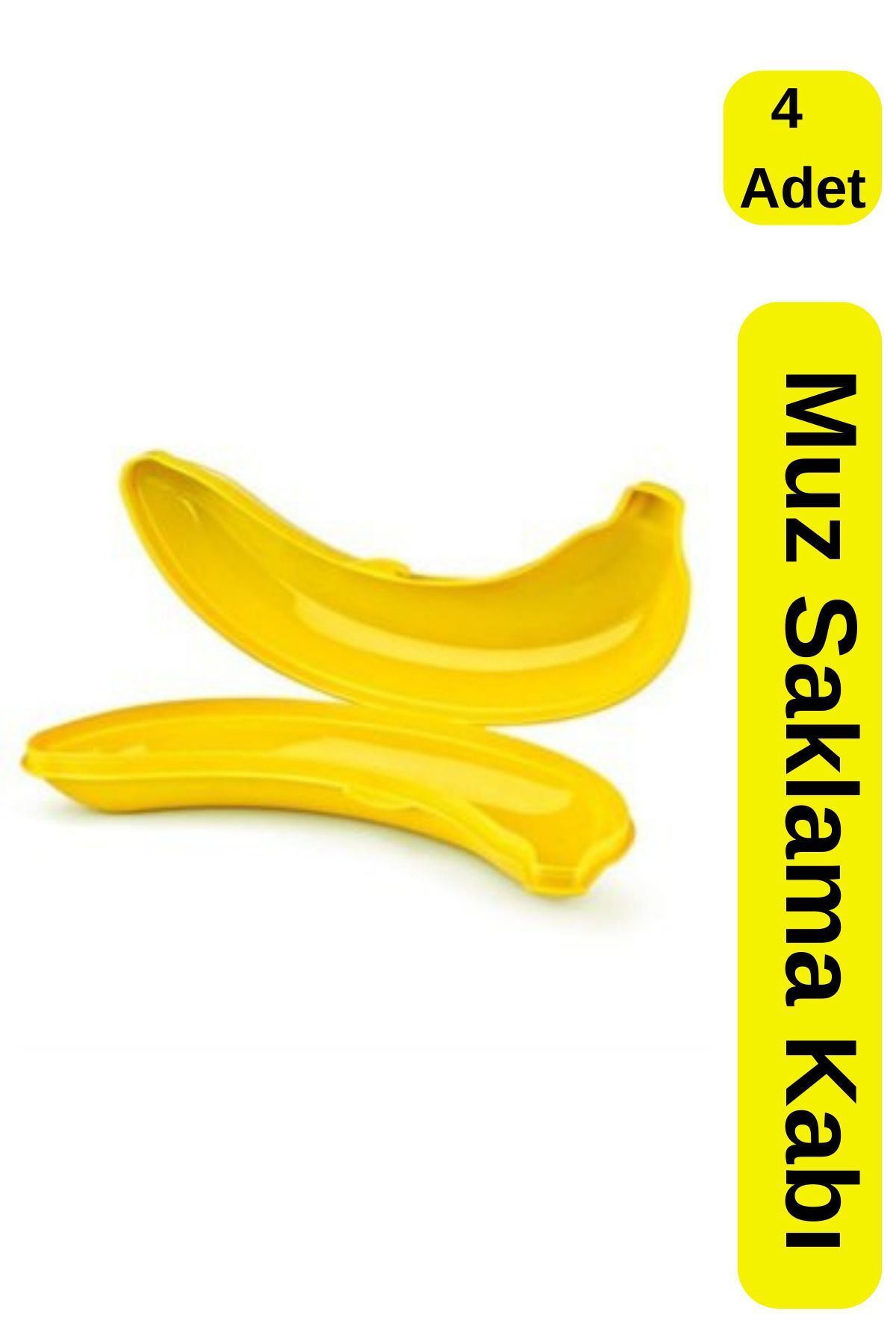 Viyalente-500 ml Fru-veg Banana Storage Container Set of 4 1