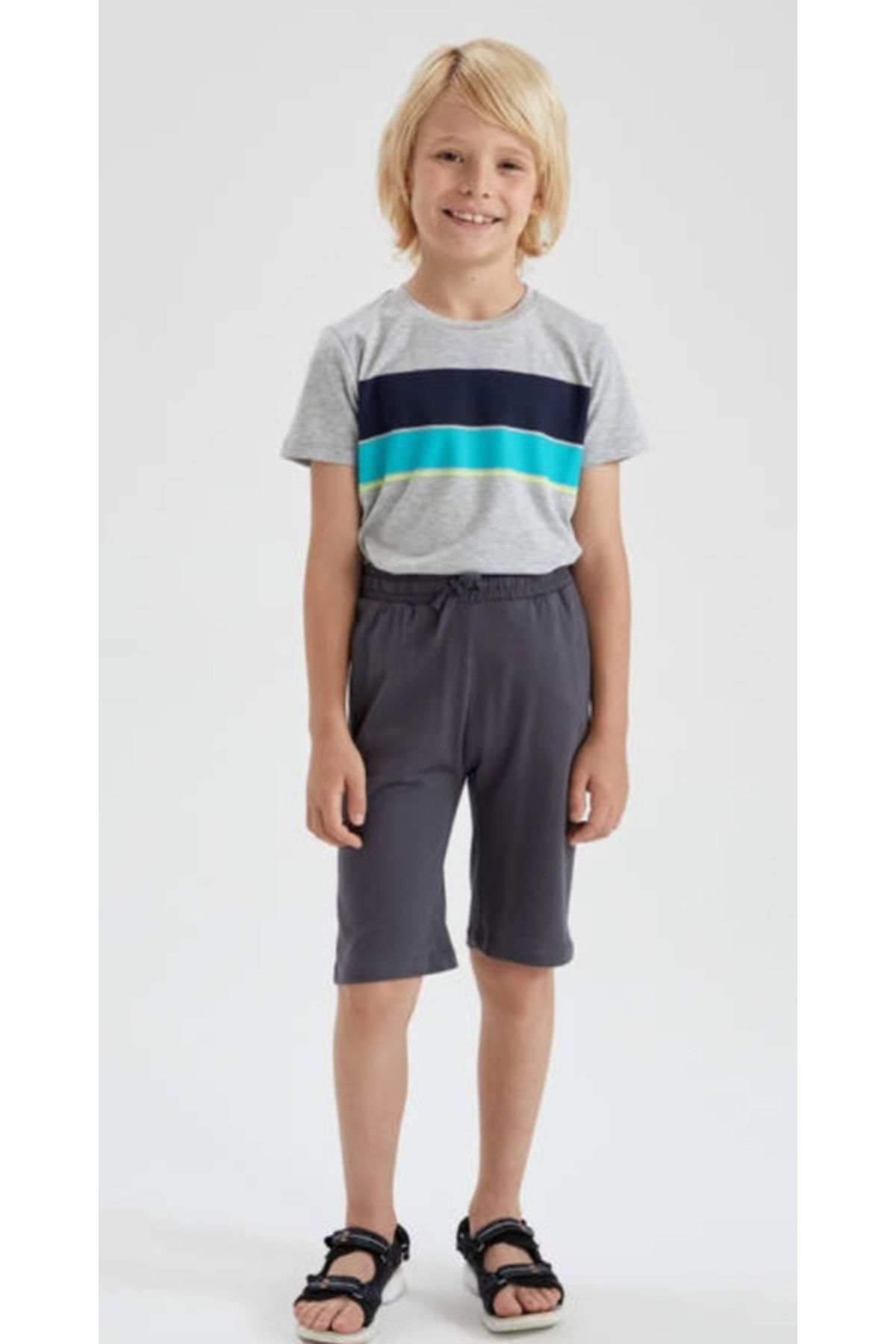 DeFacto-Basic Bermuda Shorts for Boys 4