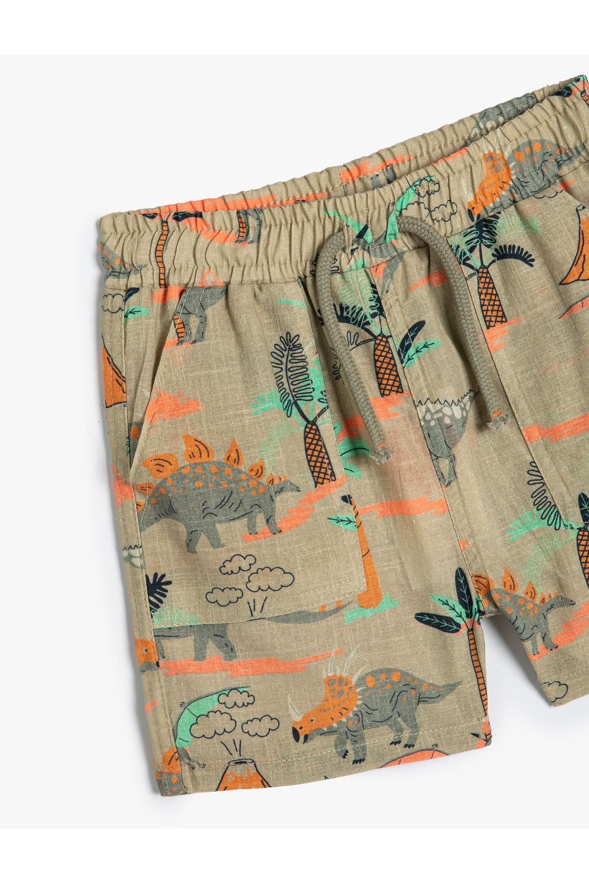 شورت و شلوارک پسرانه خاکی کوتونKoton | 24y006463c0048 اورجینال - تصویر 3