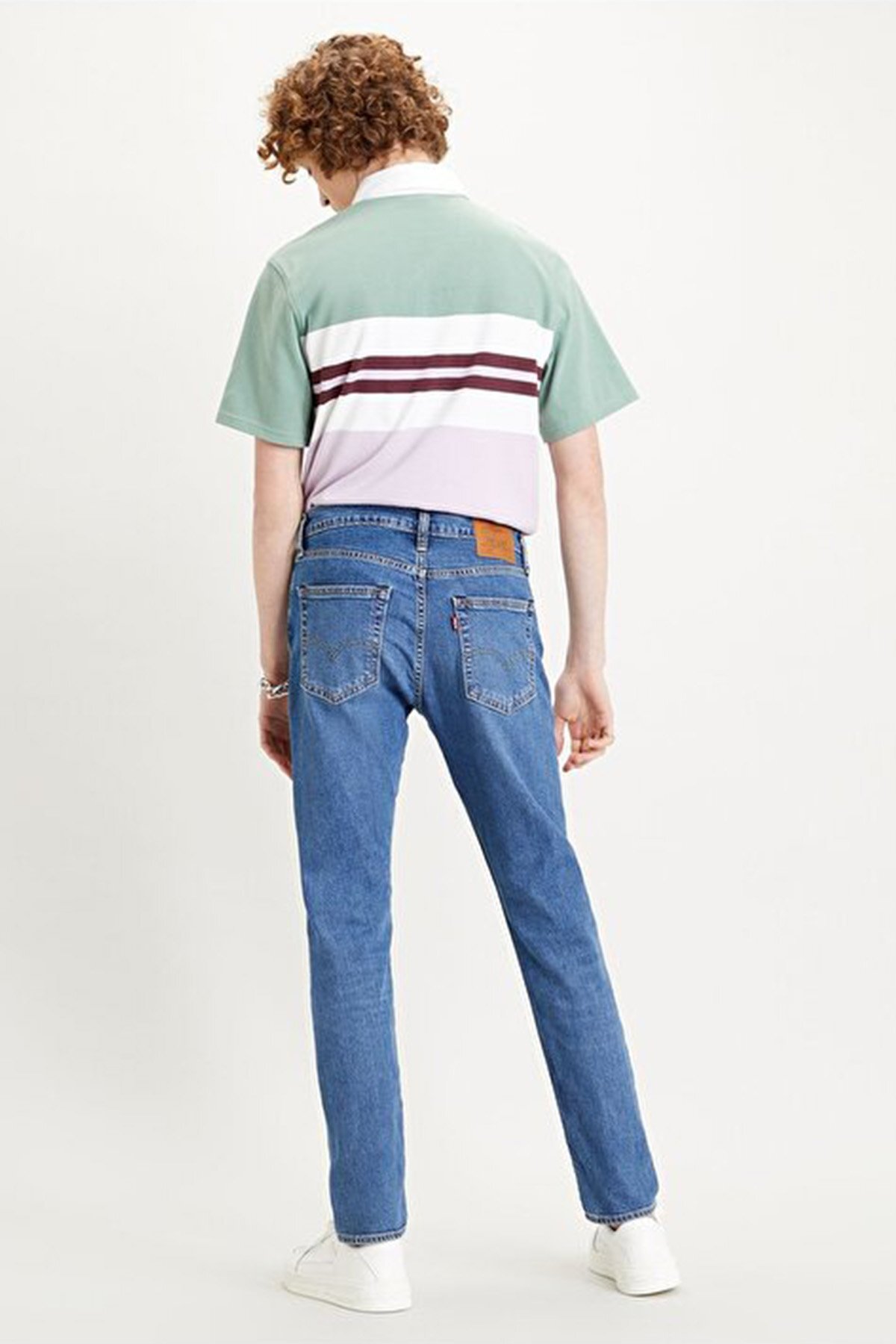 شلوار جین لیوایز مردانه پارچه آبی سرمه ای  راسته Slim Fit/اسلیم فیت فاق نرمال   Regular/رگولار کژوال/روزمره | Levi's p00000049 TR - تصویر 3