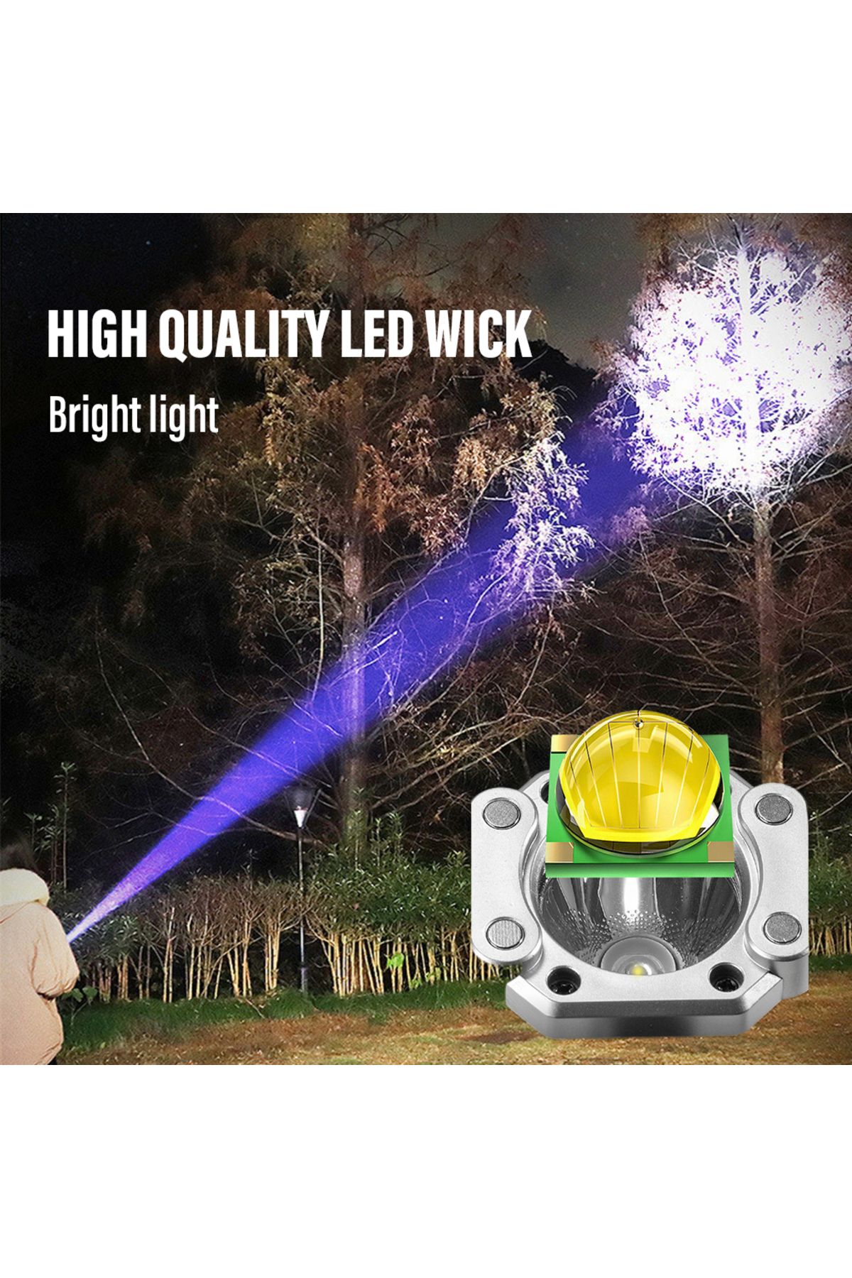 Choice-Super Bright LED Flashlight with Safety Hammer and Strong Magnets Side Light Torch Light Portable... 3