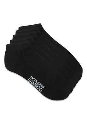 Jack & Jones Jacbasic Bamboo Short Sock 5 Pack Erkek Aksesuar - 12206139 Blac...
