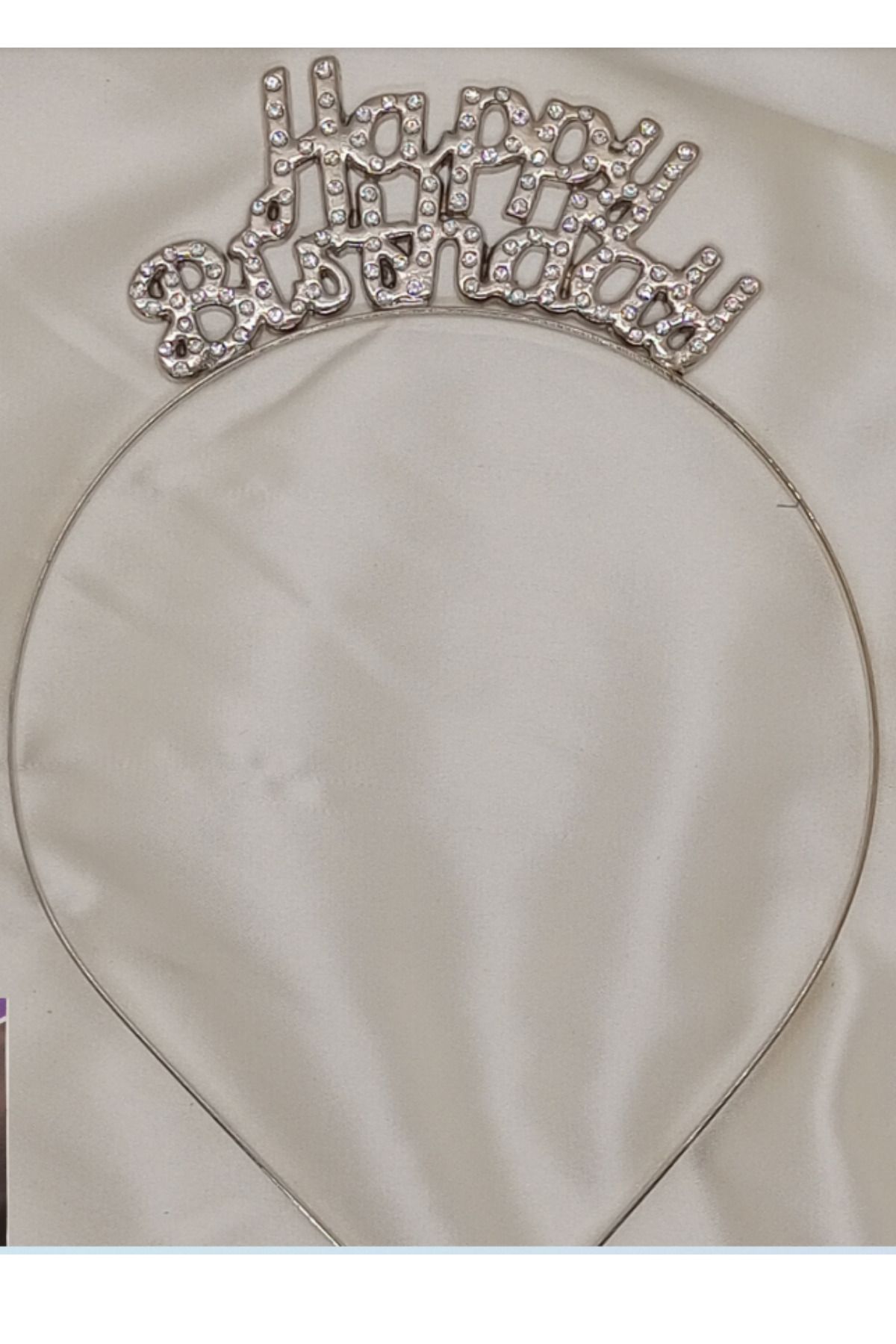 ELGALA-Happy Birthday Metal Jewelled Crown Decorated Crown 1