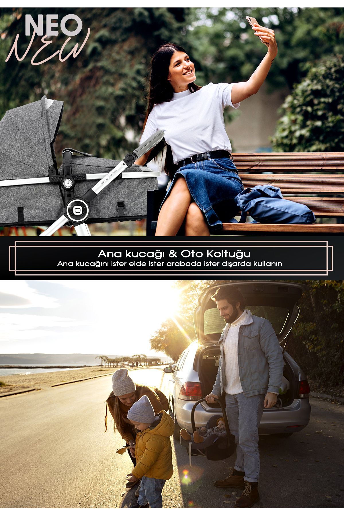 Baby Home 990 Neo 6 In 1 Travel Sistem Bebek Arabası fotoğrafı 4 (önizleme)