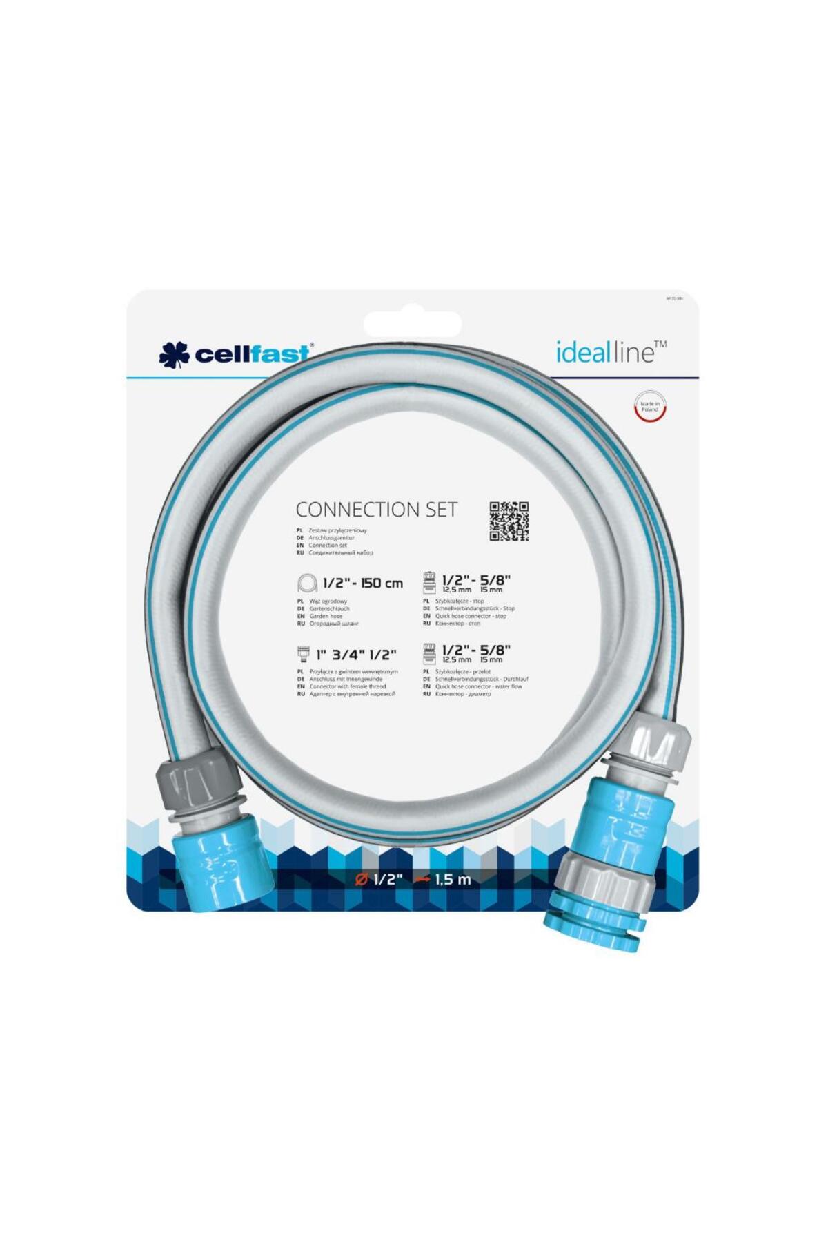 Ideal Hortum Bağlantı Seti 1/2" 150 Cm 2
