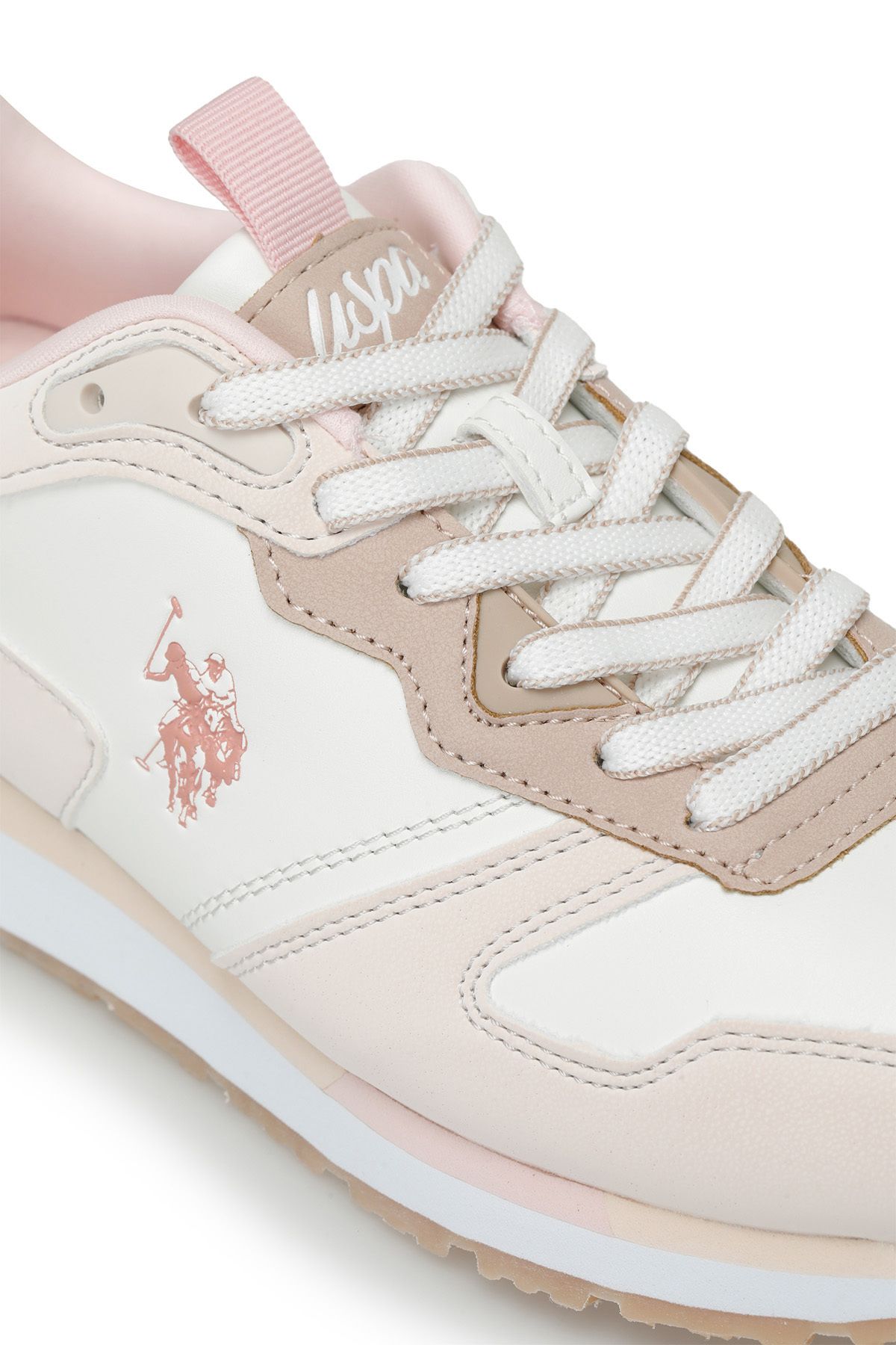 اسنیکر سفید زنانه کفش ورزشی مونو 3PR اورجینال U.S. Polo Assn.
