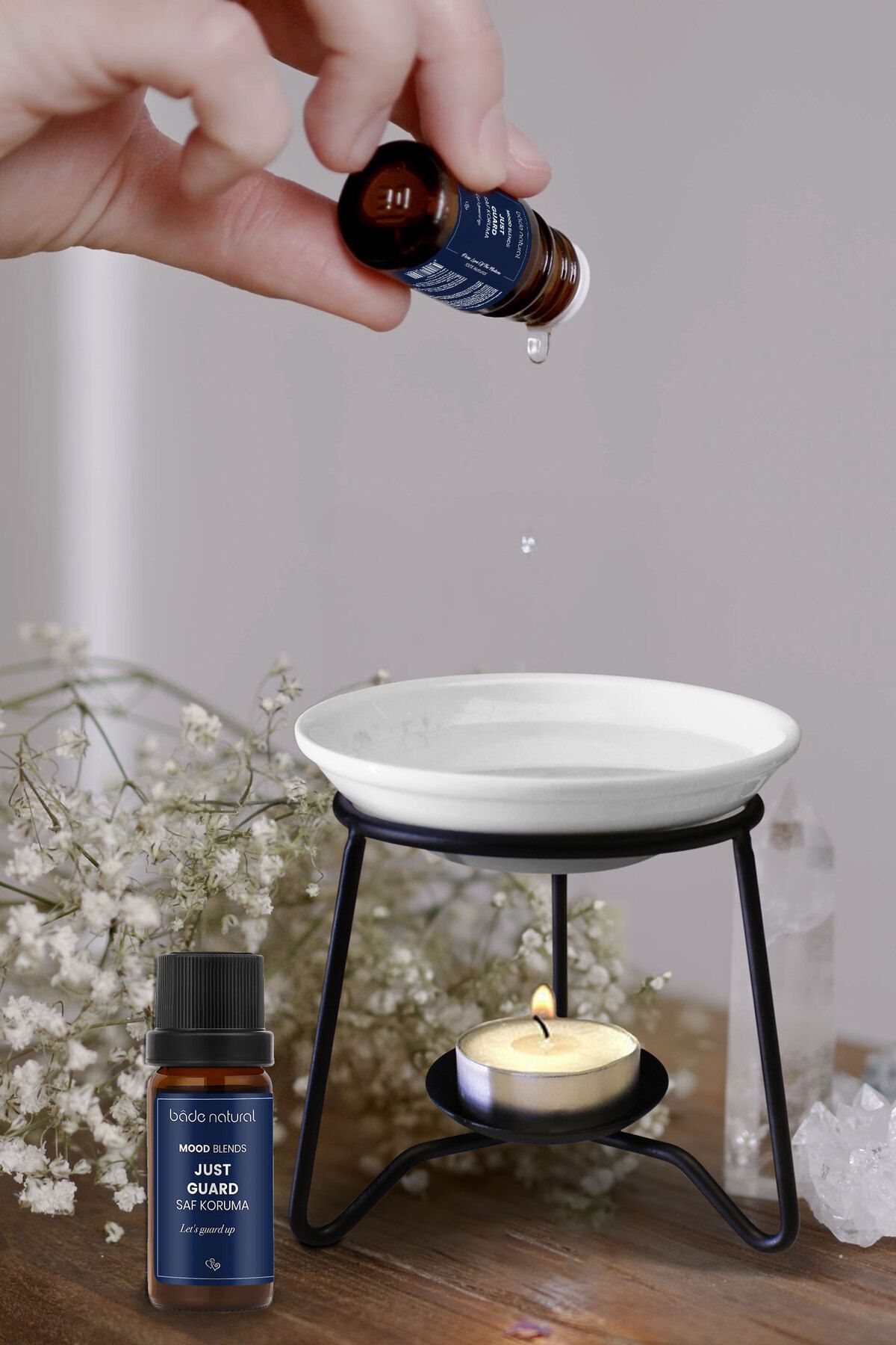 روغن مراقبتی مخلوط آروماتراپی محافظت خالص 10 میل Bade Natural