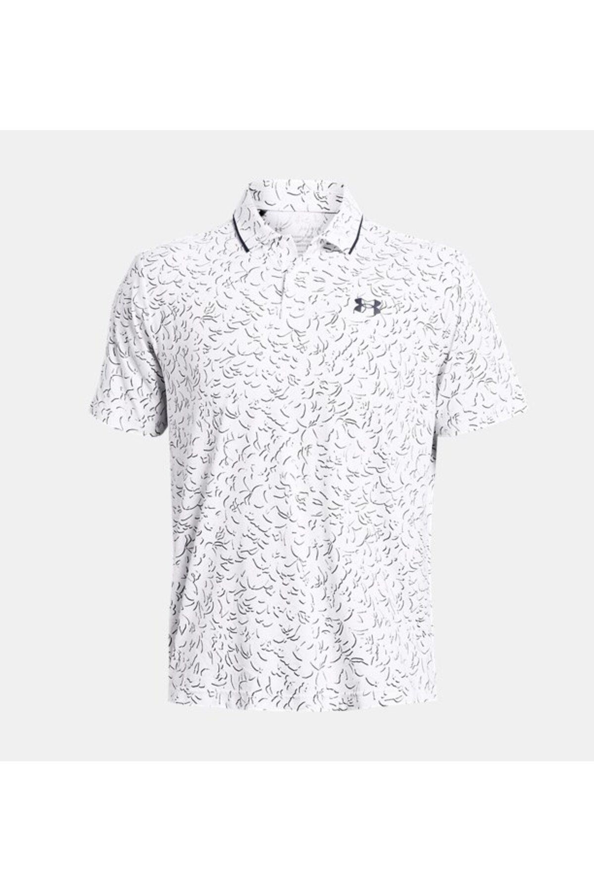 تی شرت ورزشی سفید مردانه POLO 103 اورجینال Under Armour
