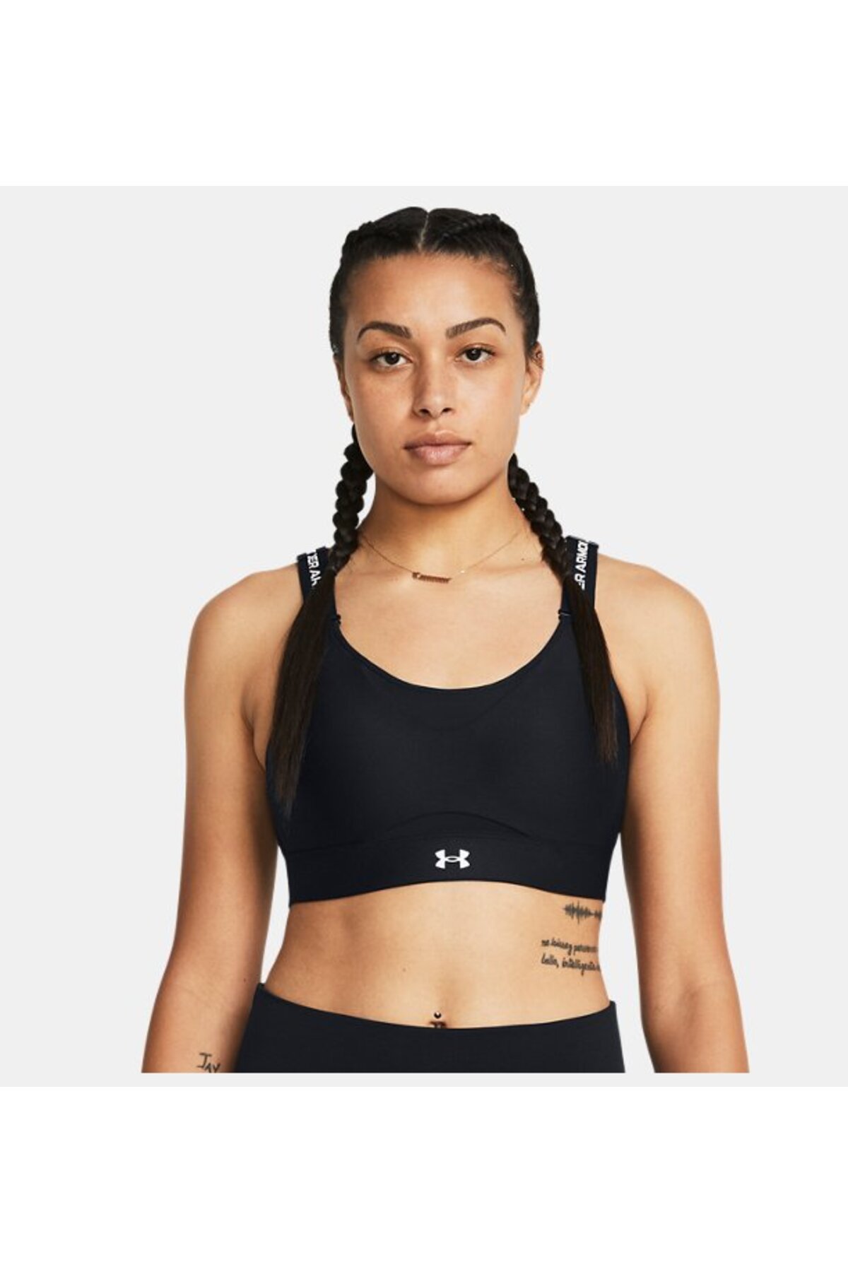 Under Armour Infinity High 2.0 Kadın Siyah Koşu Bra görsel 5