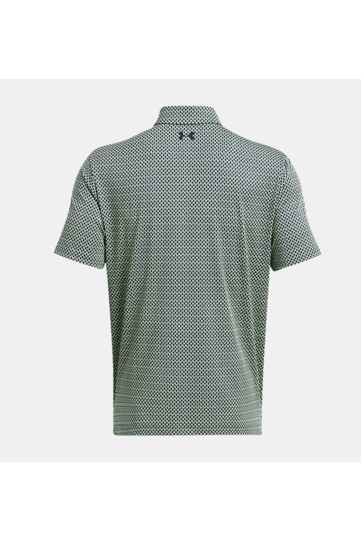 تی شرت ورزشی سبز مردانه Playoff 'S UA 3.0 چاپی Polo 1378677 350 Under Armour