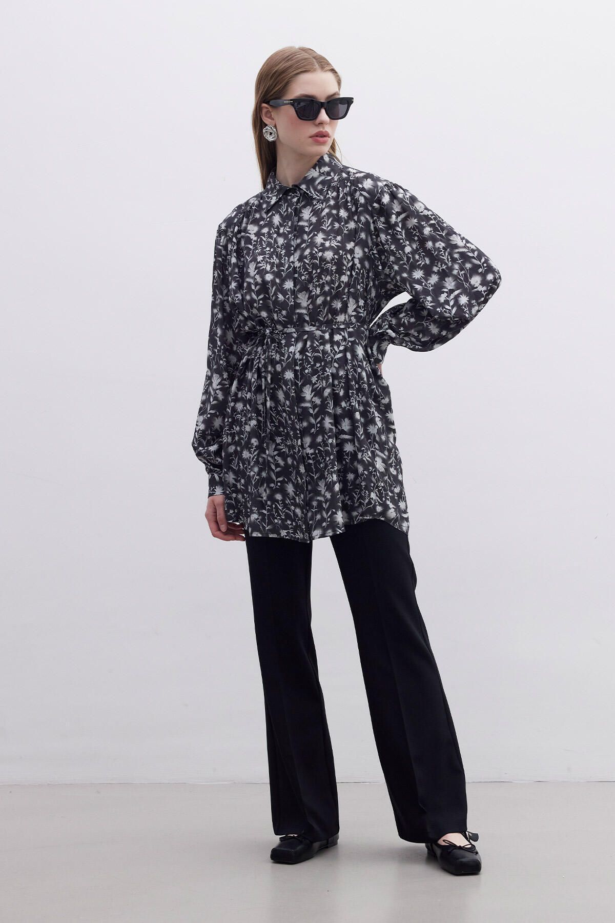 Manuka-Retro Viscose Shirt - Flower Style 6