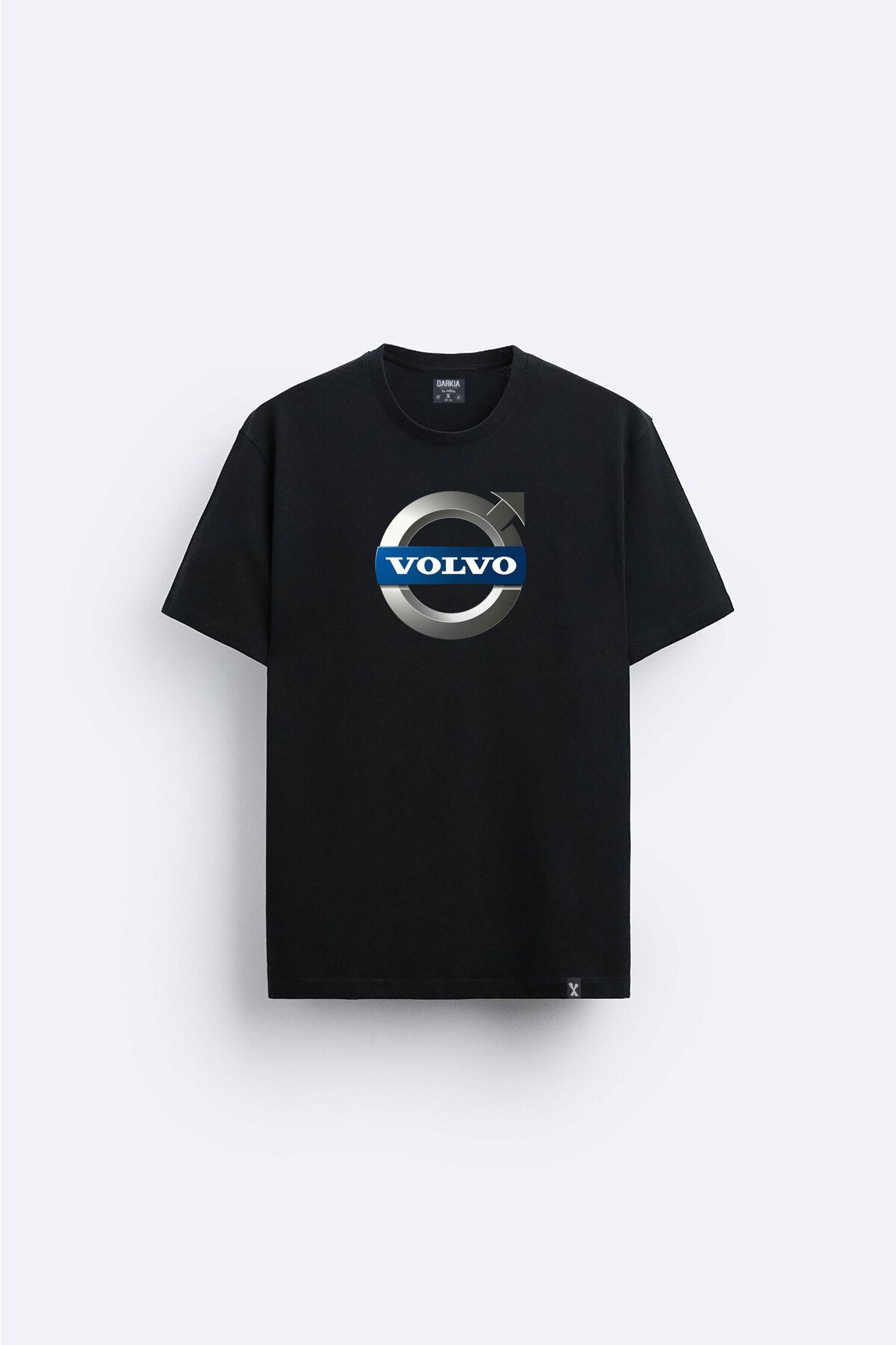 Darkia Volvo Logo Bask l Relaxed Fit Bisiklet Yaka Siyah Ti ort T shirt Fiyat Yorumlar Trendyol