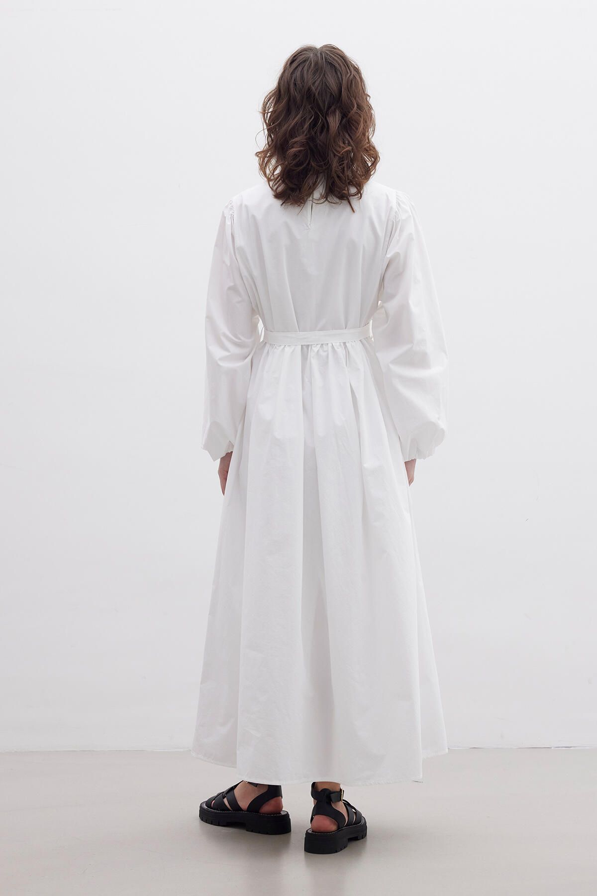 Manuka-Rochie Poplin Premium Ecru - Adunat 8