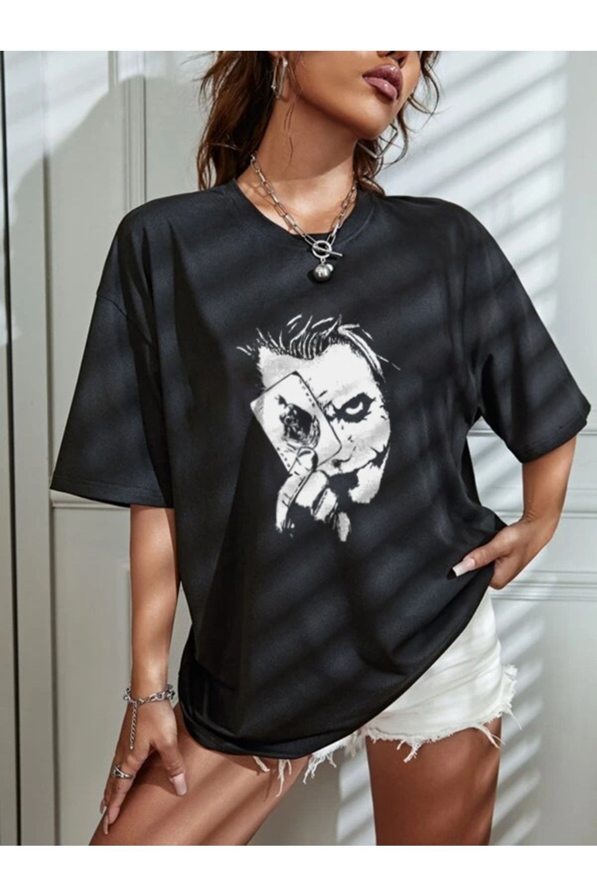Jemo-Heath Ledger Joker Patterned Unisex T-Shirt 5