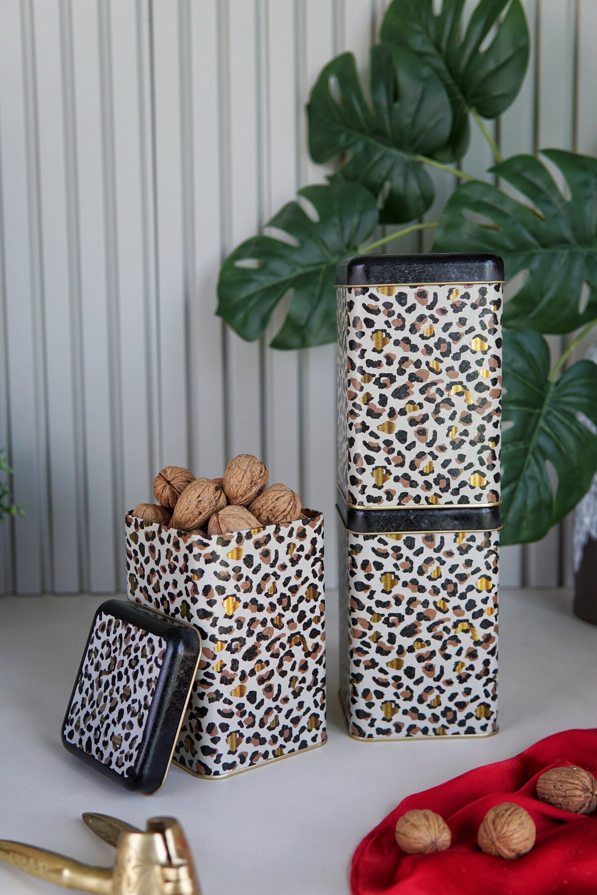 EVLE-Erb09v4 Square Storage Container 105x105x160 Set of 3, Leo 2