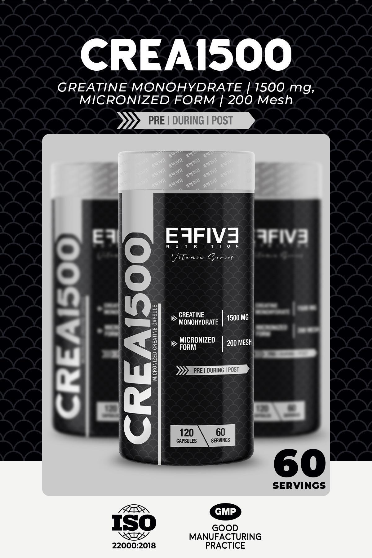 Crea1500 Kreatine Monohydrate 120 Kapsül 2