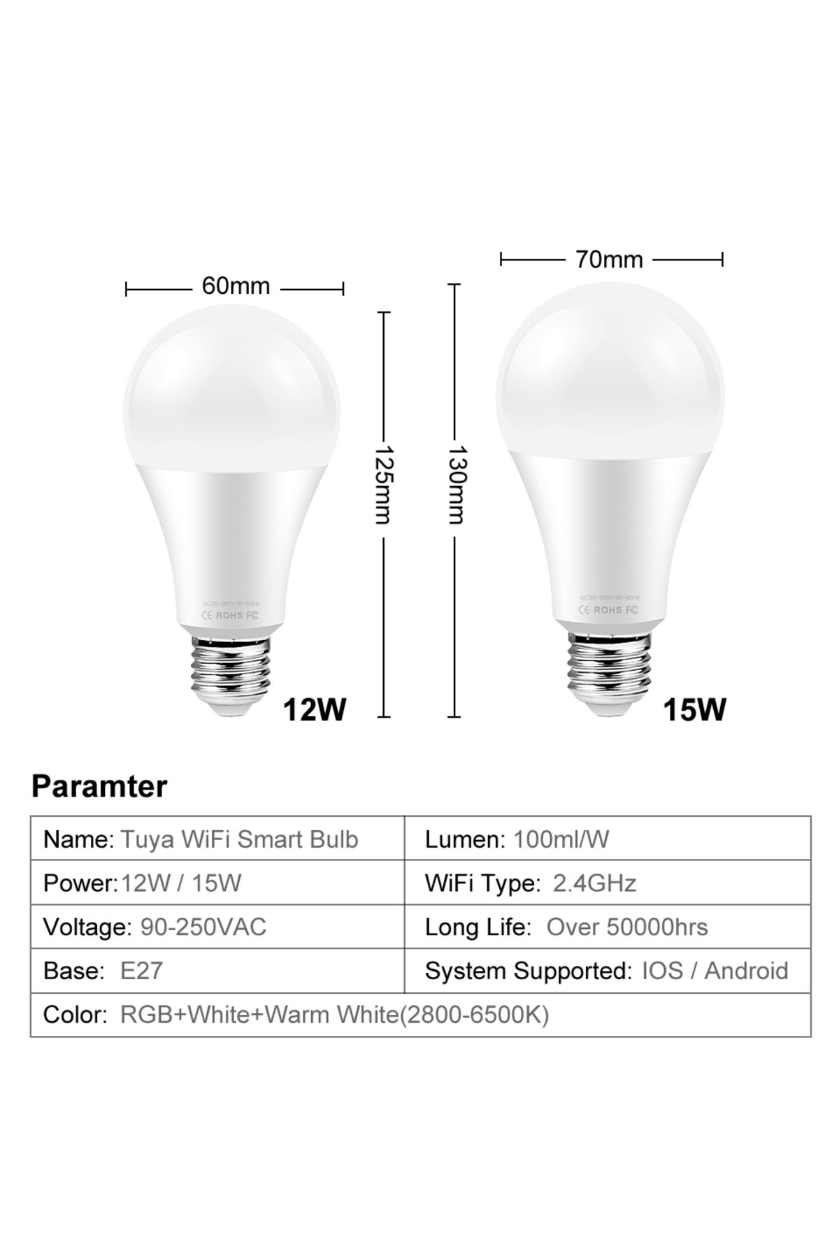 Choice-AVATTO Tuya WiFi Smart Light Bulb, E27 RGB LED Lamp Dimmable,Smart Life APP Remote Control, Voice... 7
