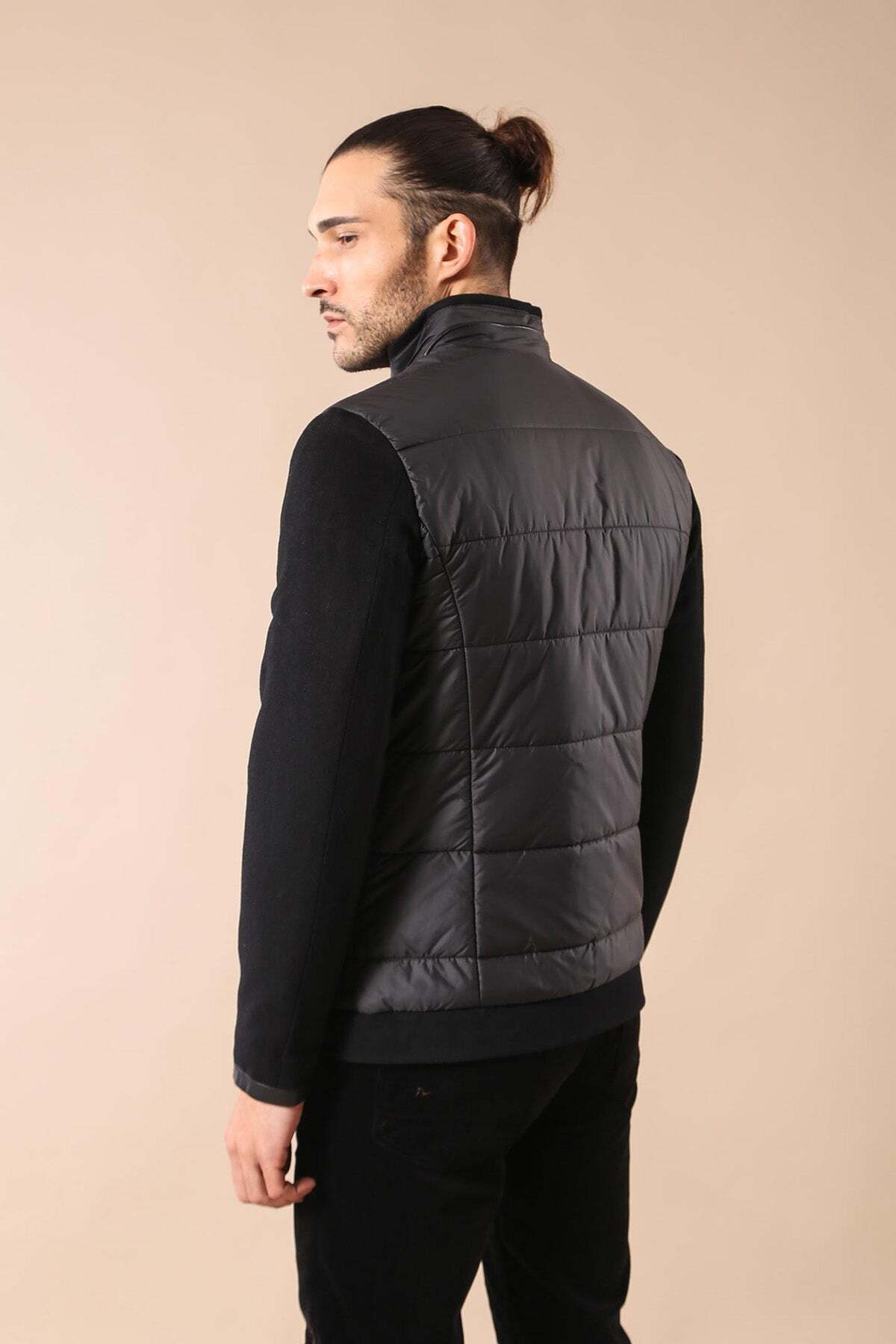 مانتو لحاف مشکی - ویسی — مشکی K-2255-101046 — تصویر 4 از 4