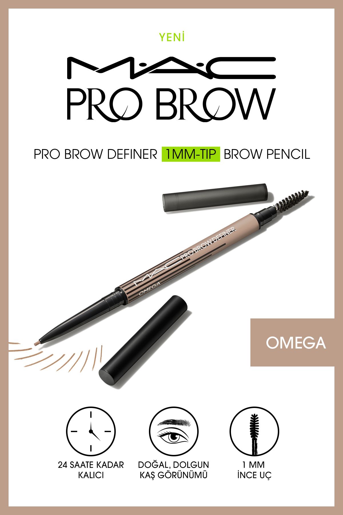 Mac M·A·C Pro Brow Definer Карандаш для бровей типа 1 мм -OMEGA 123865