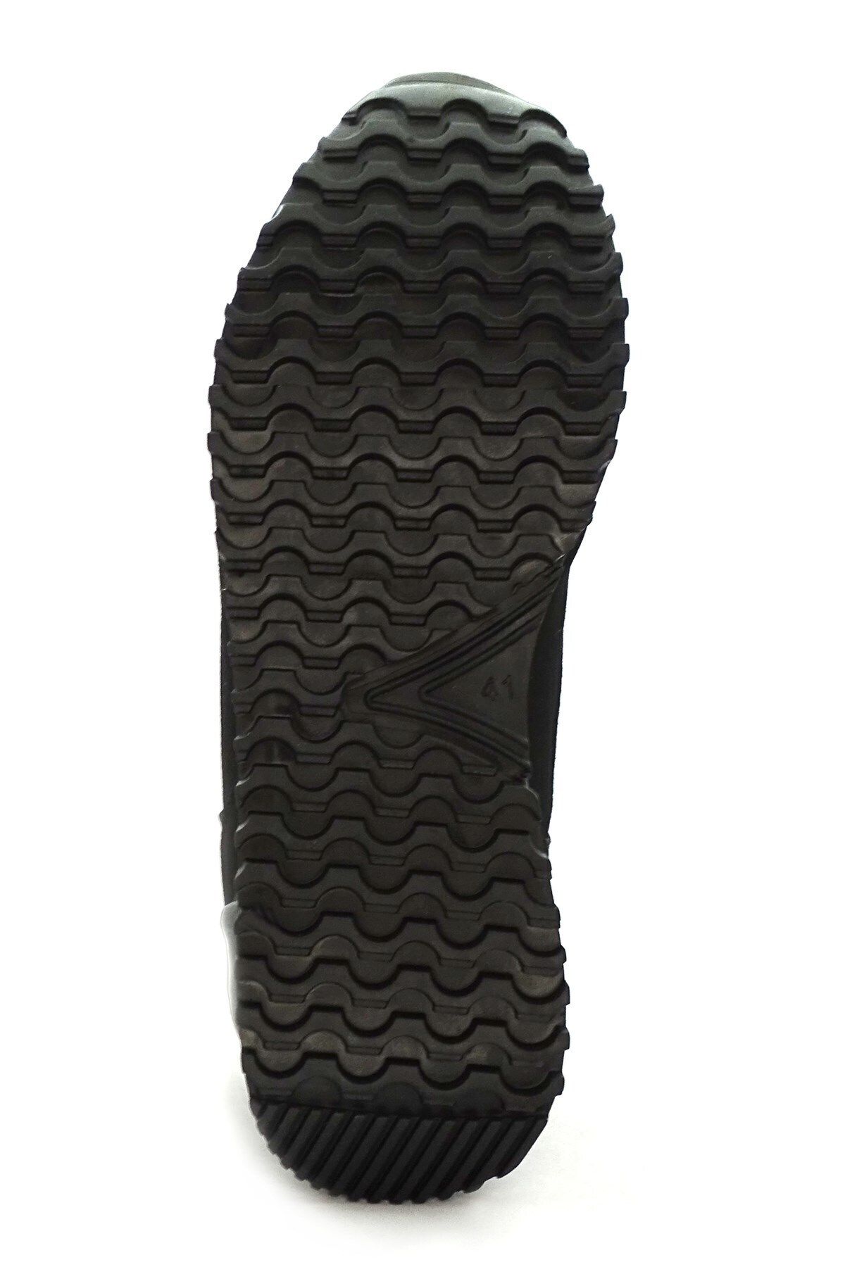 Azez Siyah Unisex Rahat Sneaker Spor Ayakkabı