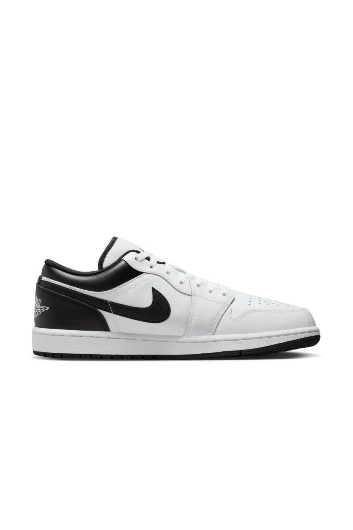 Nike Air Jordan 1 Low Men s White Black Sneakers Trendyol