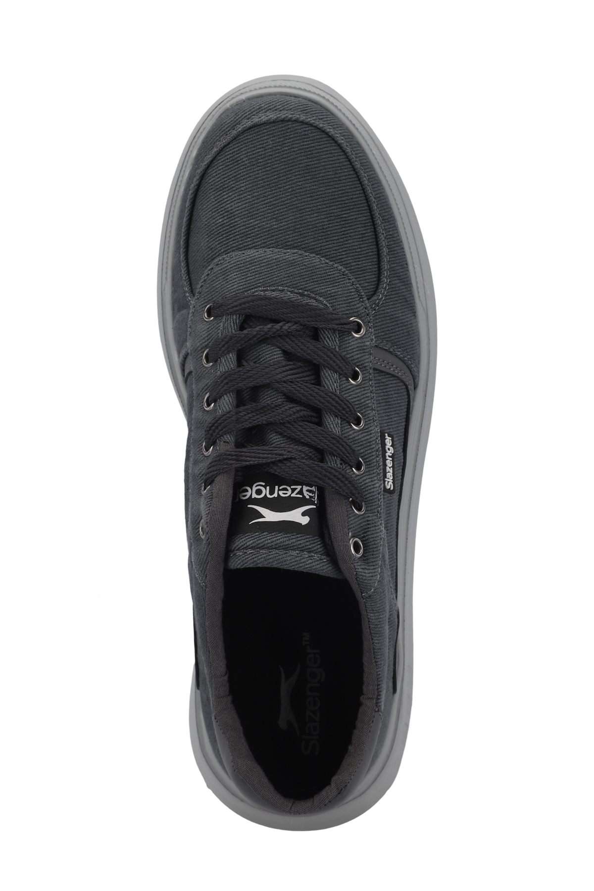 کفش اسنیکر اسلازنگر مردانه پارچه خاکستری  راسته      اسپرت | Slazenger SA14LE198 TR - تصویر 5