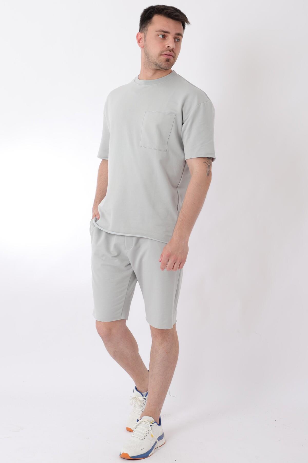 شلوار گرمکن مردانه خاکستری ByTrend | 72005-1 اورجینال - تصویر 4