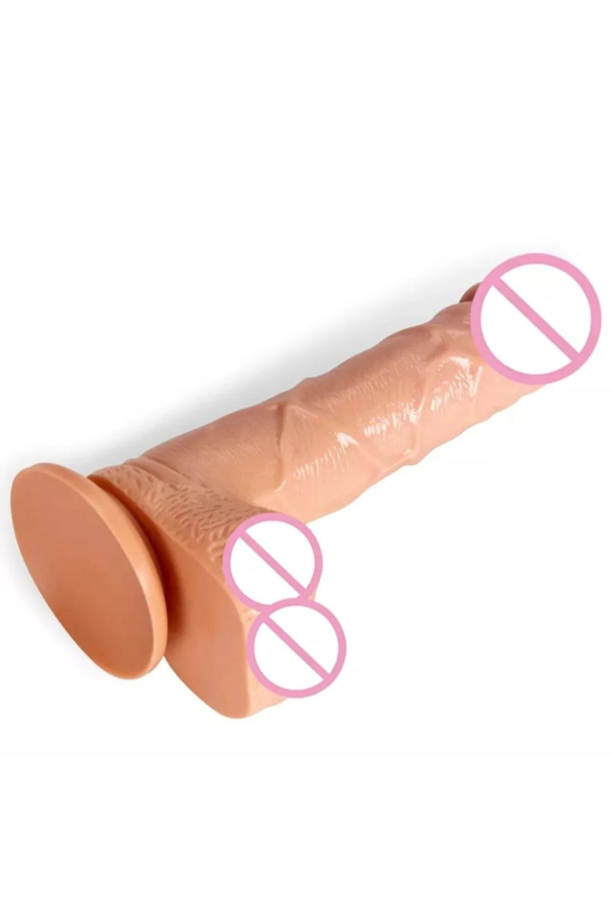 19 Cm Dildo Gerçekçi Penis Damarlı Penis Uzun Penis Realistik Penis 4