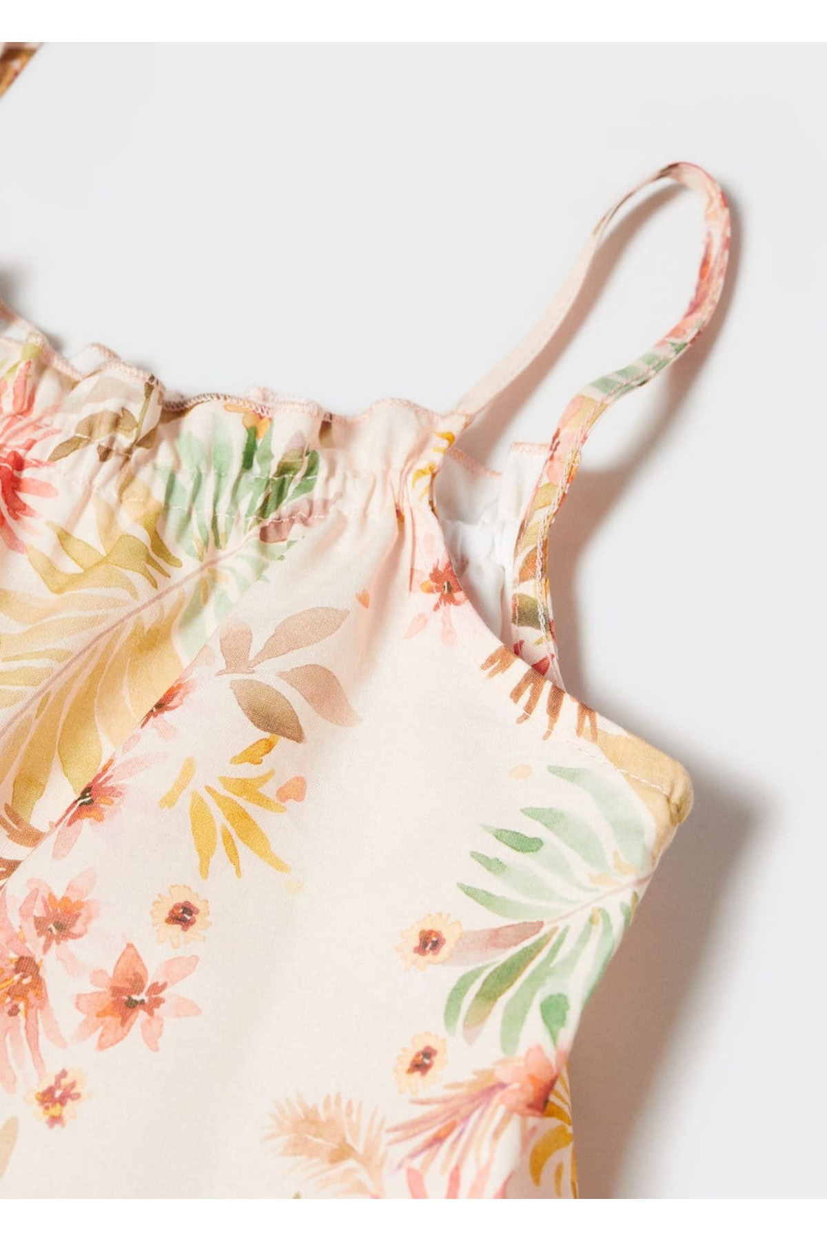 لباس مجلسی دخترانه نارنجی منگوMANGO Kids | 57001116 اورجینال - تصویر 5